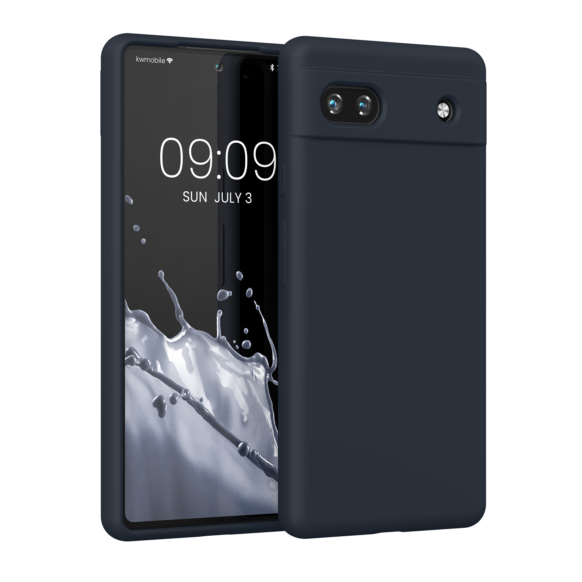 Pouzdro pro Google Pixel 6a kwmobile silikonové - borůvková