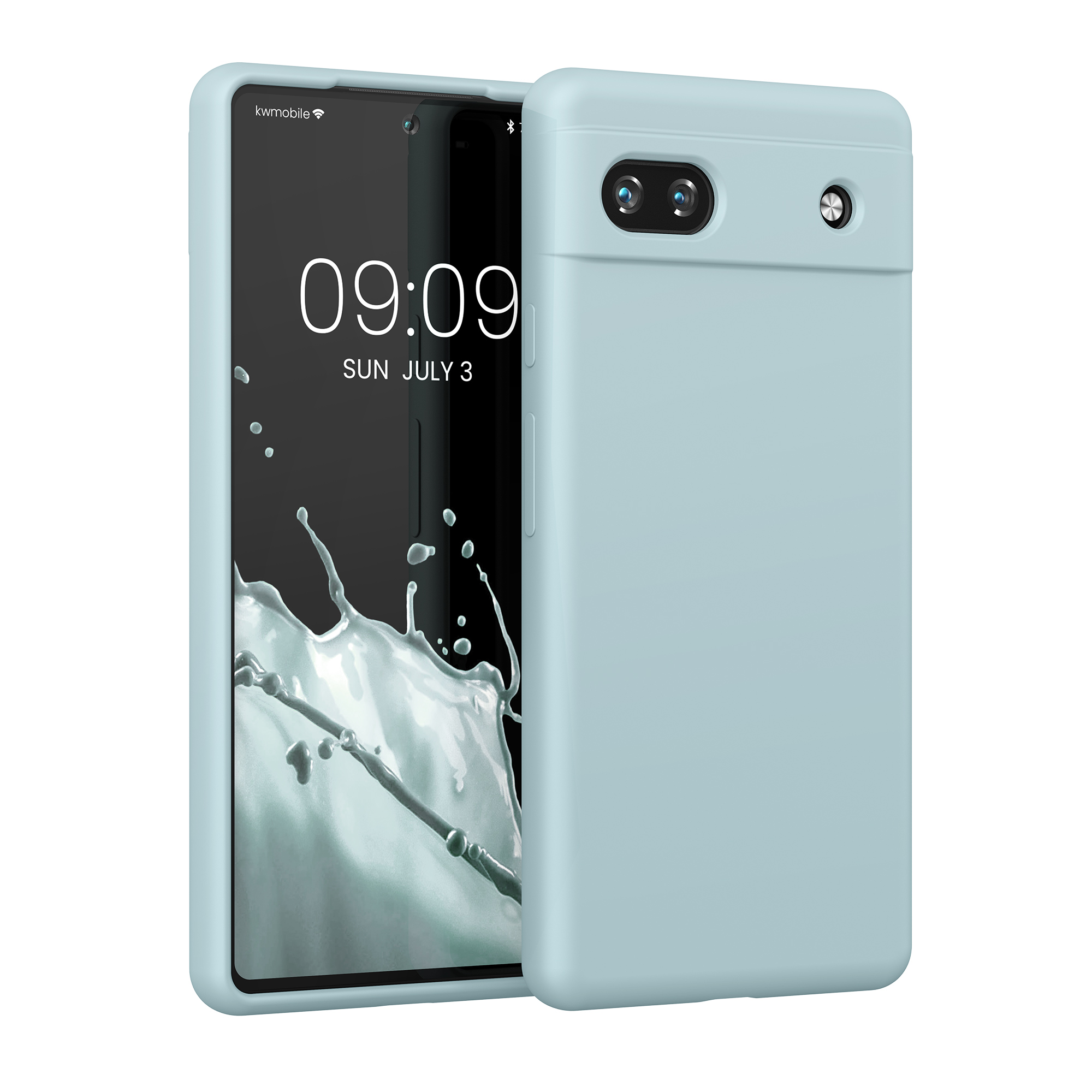 Pouzdro pro Google Pixel 6a kwmobile silikonové - světle mátová