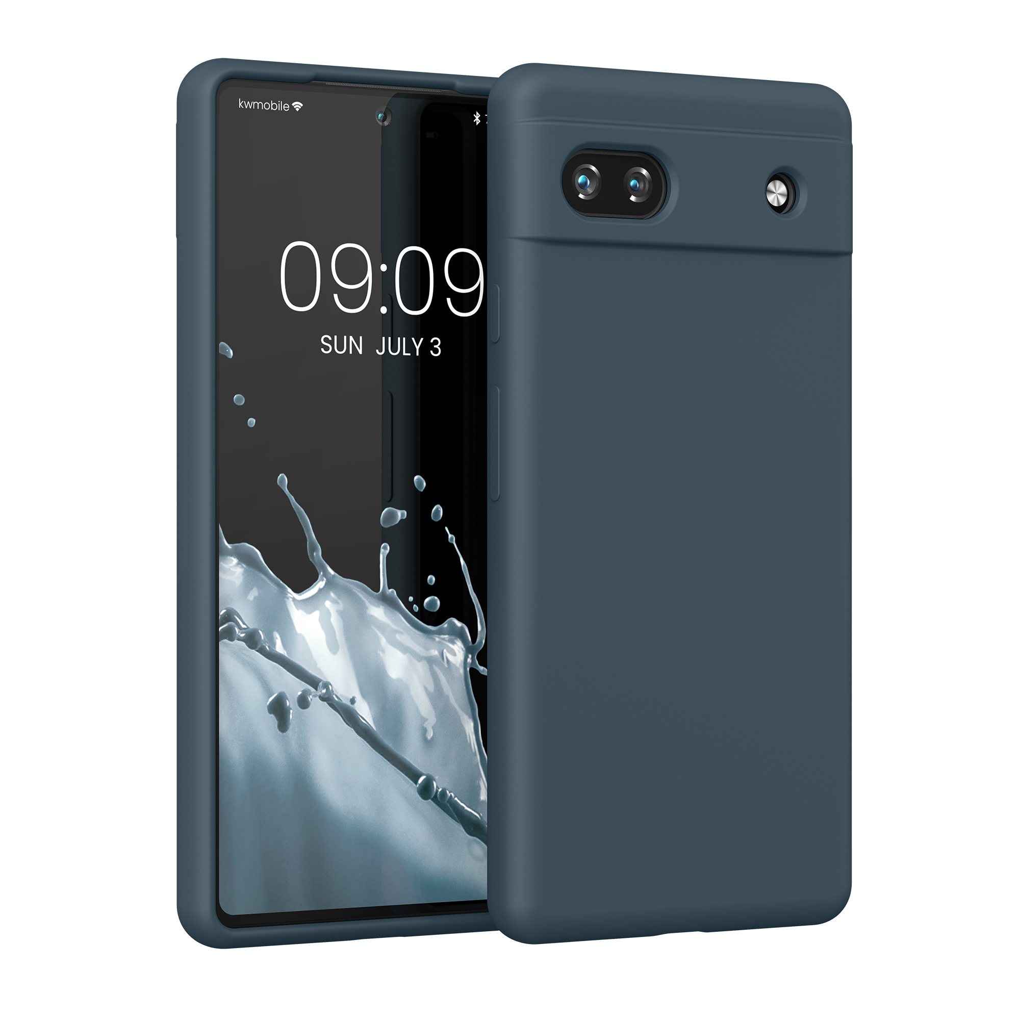 Pouzdro pro Google Pixel 6a kwmobile silikonové - tmavá antracitová