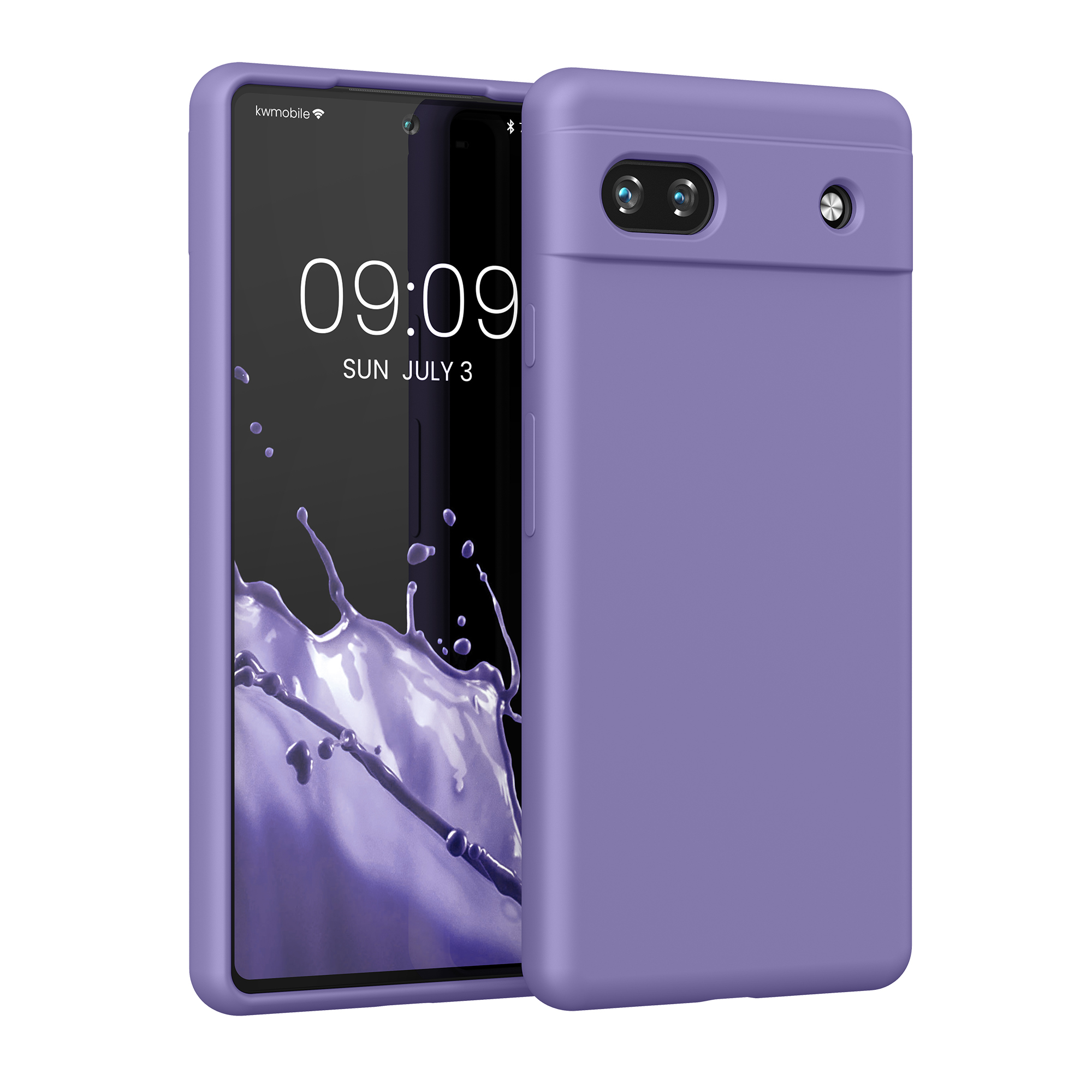 Pouzdro pro Google Pixel 6a kwmobile silikonové - fialová