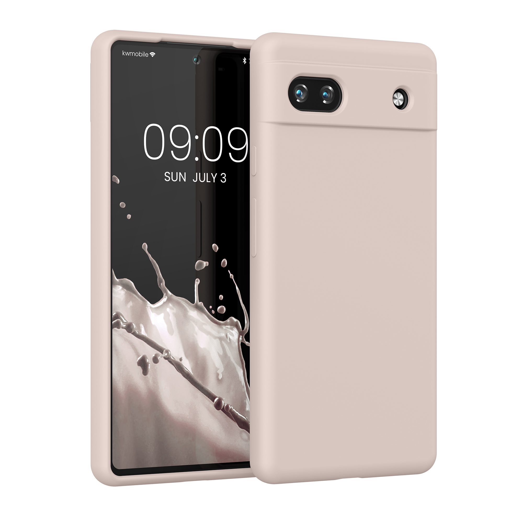 Pouzdro pro Google Pixel 6a kwmobile silikonové - kokosová