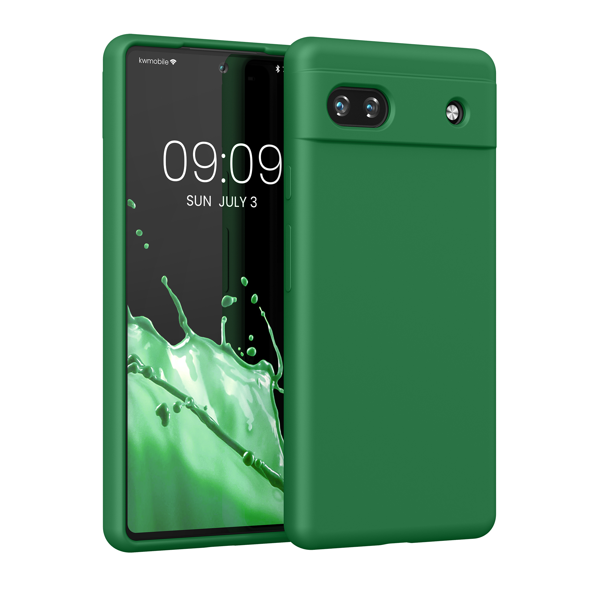 Pouzdro pro Google Pixel 6a kwmobile silikonové - Pixie zelená