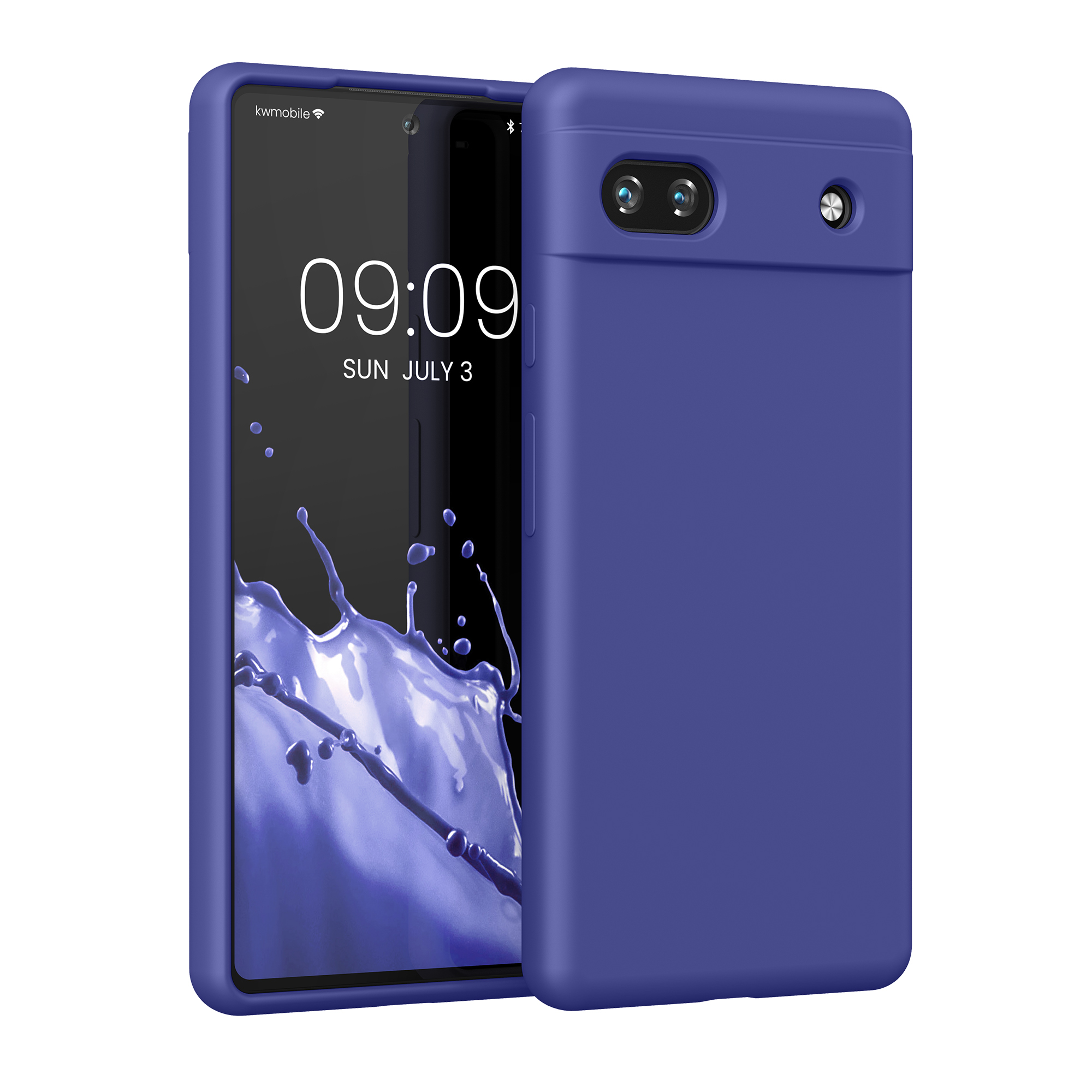 Pouzdro pro Google Pixel 6a kwmobile silikonové - modrofialová