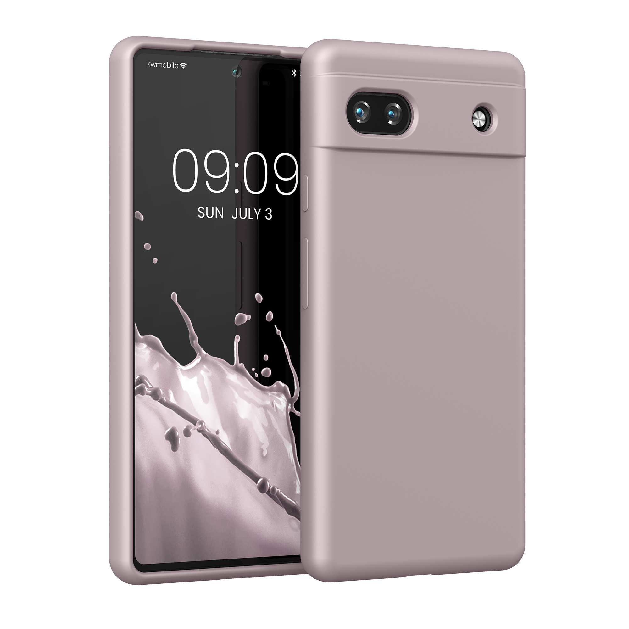 Pouzdro pro Google Pixel 6a kwmobile silikonové - světle fialová