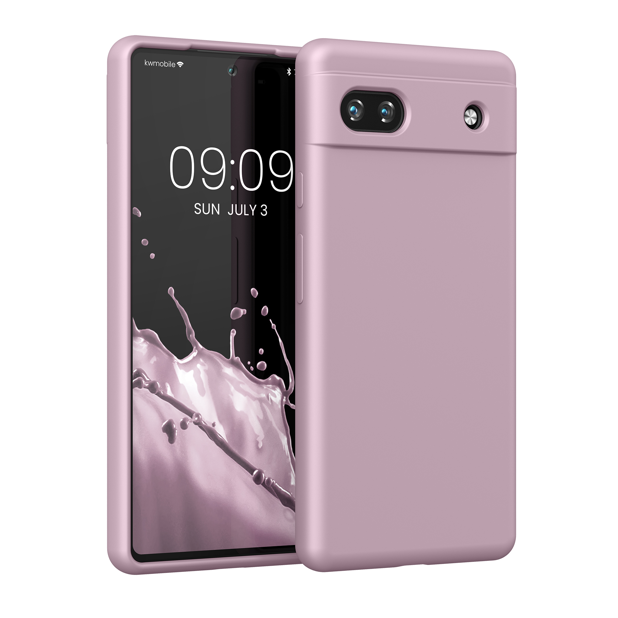 TPU silikonový kryt pro Google Pixel 6a, měkký povrch kwmobile ‑ fialková