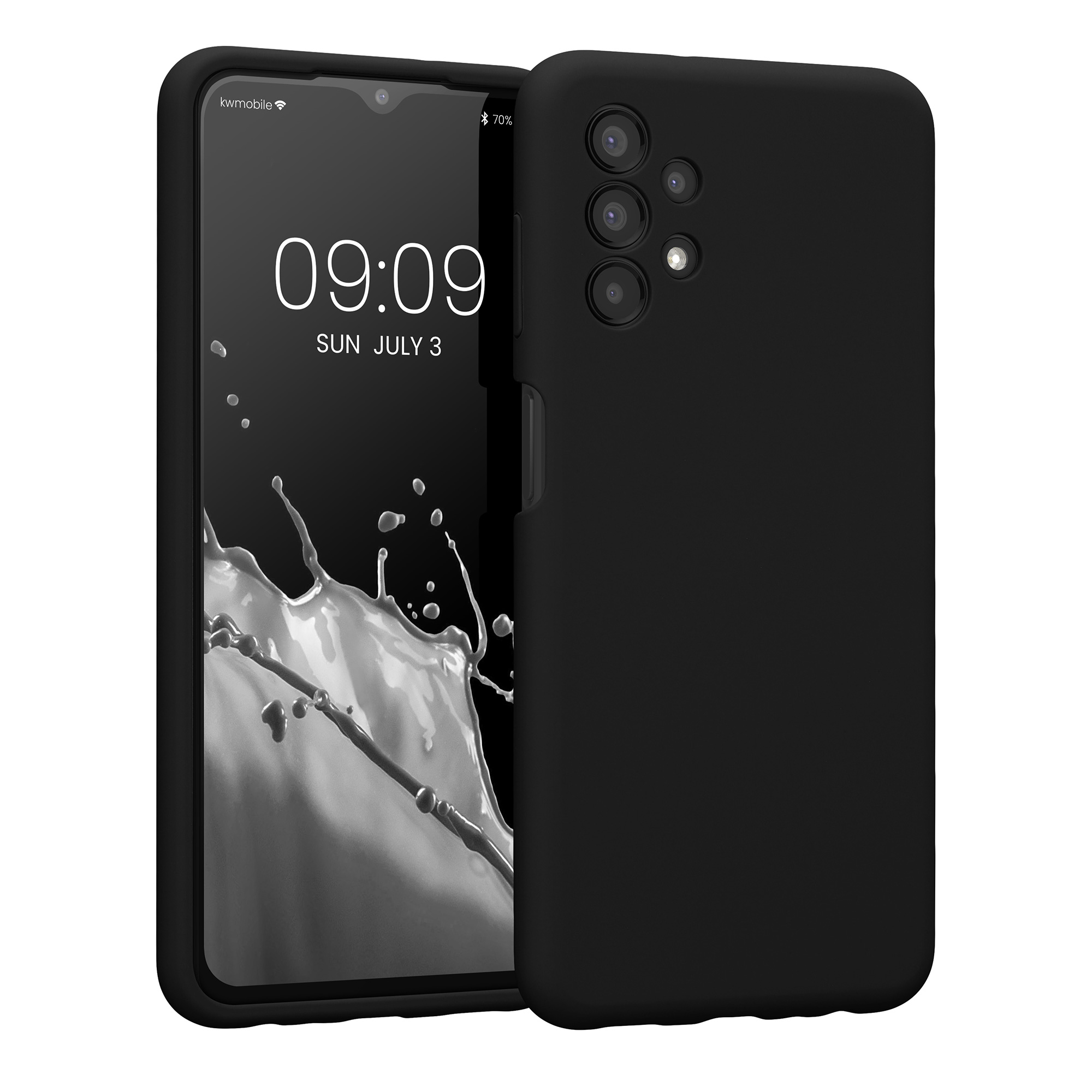 Kryt na mobil Samsung Galaxy A13 4G kwmobile slim matný TPU Černá