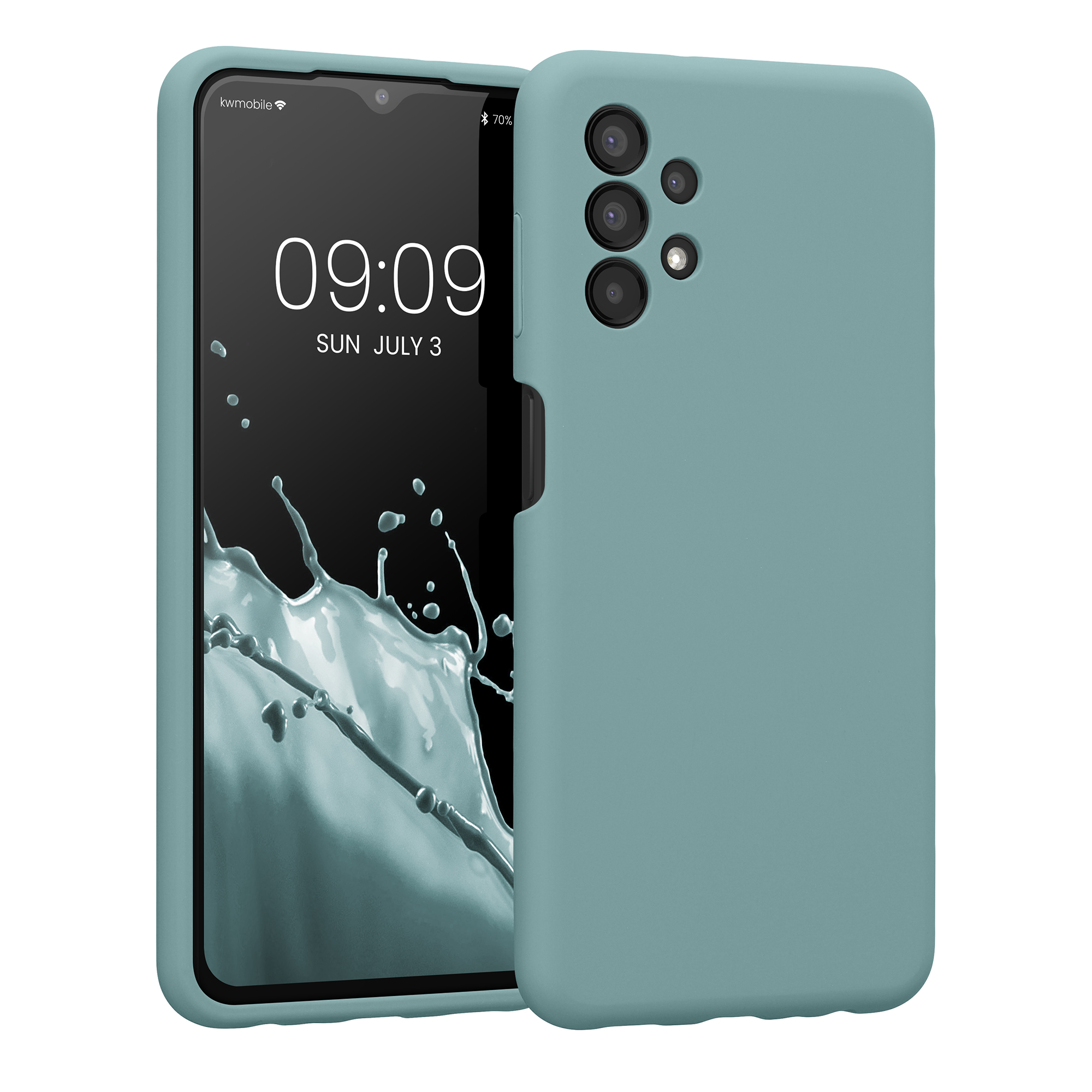 Kryt na mobil Samsung Galaxy A13 4G kwmobile slim matný TPU Arktická noc