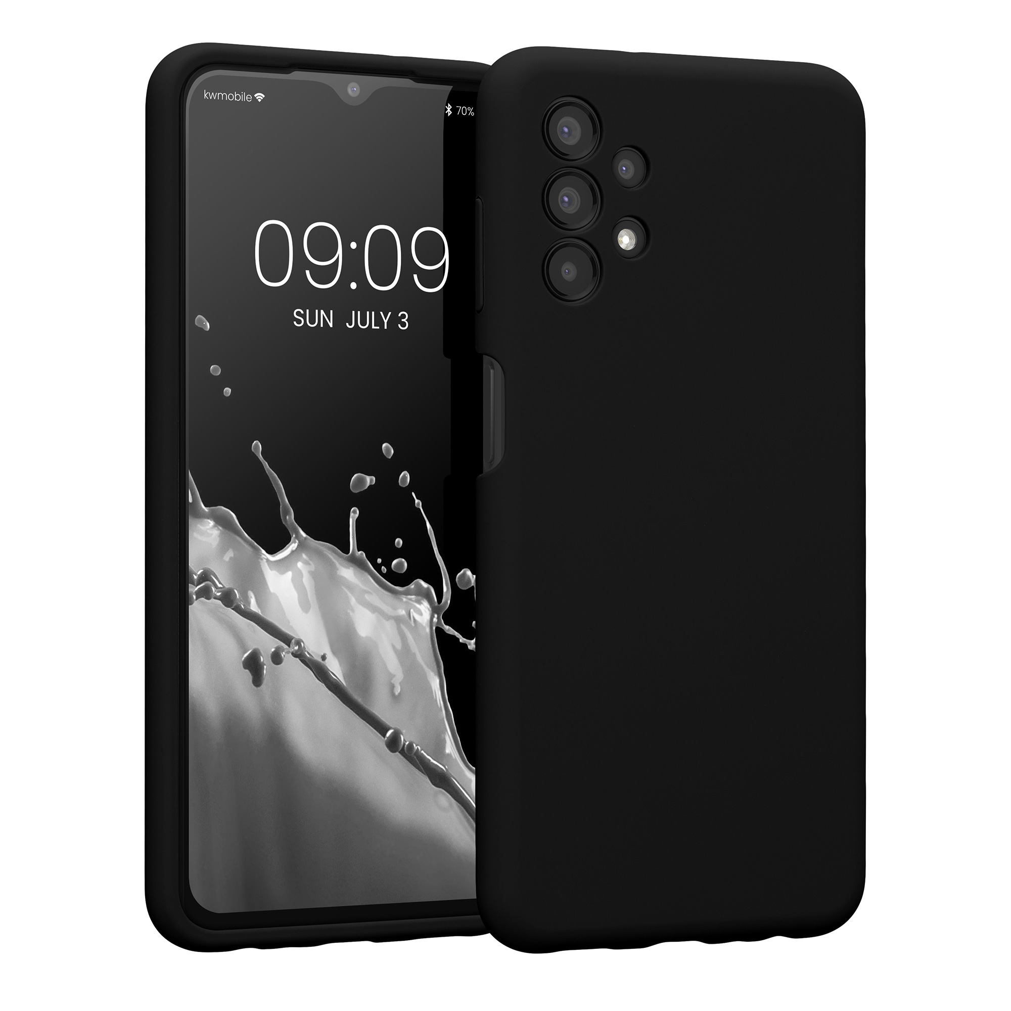 Kryt na mobil Samsung Galaxy A13 4G kwmobile slim matný TPU Matná černá
