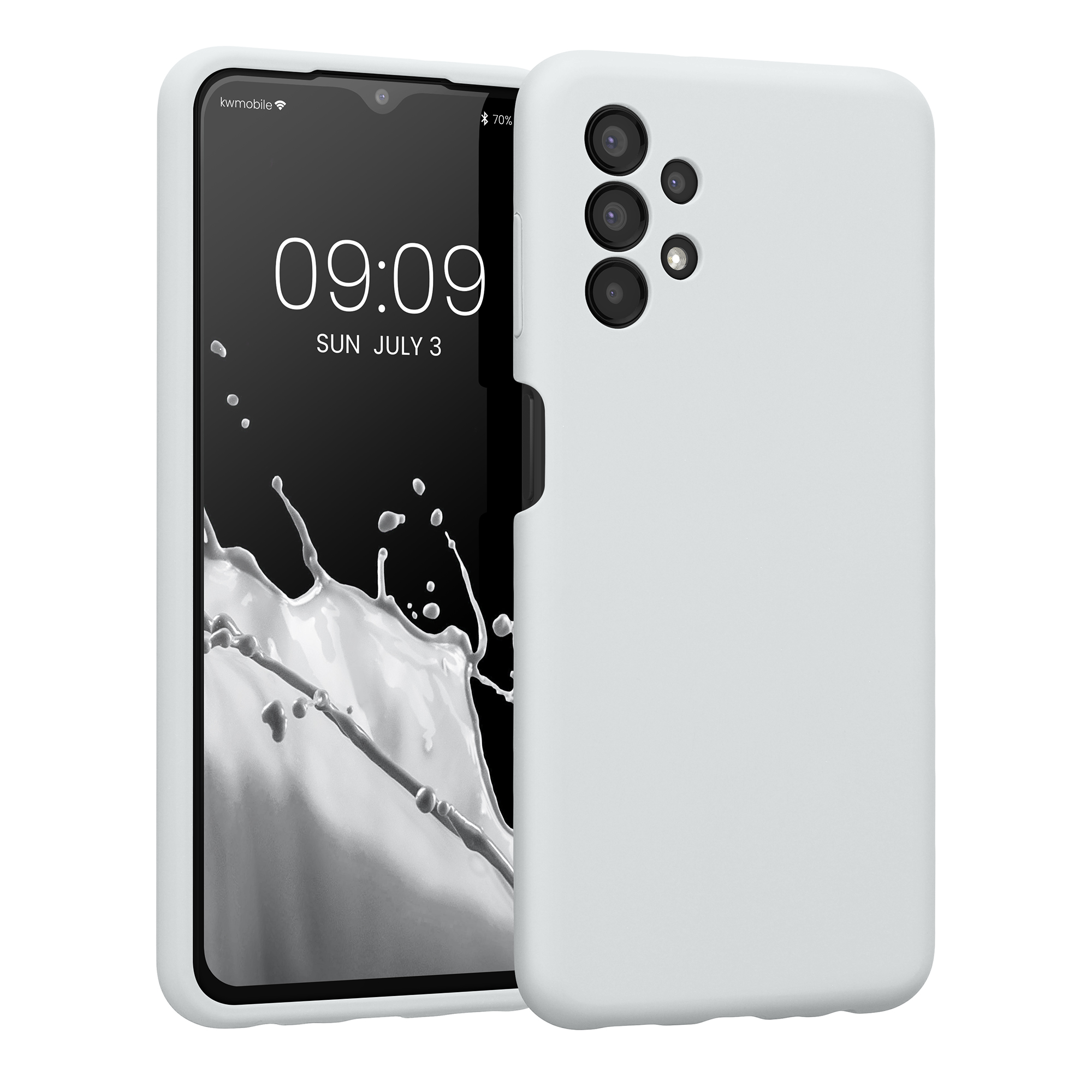 Kryt na mobil Samsung Galaxy A13 4G kwmobile slim matný TPU Matná bílá