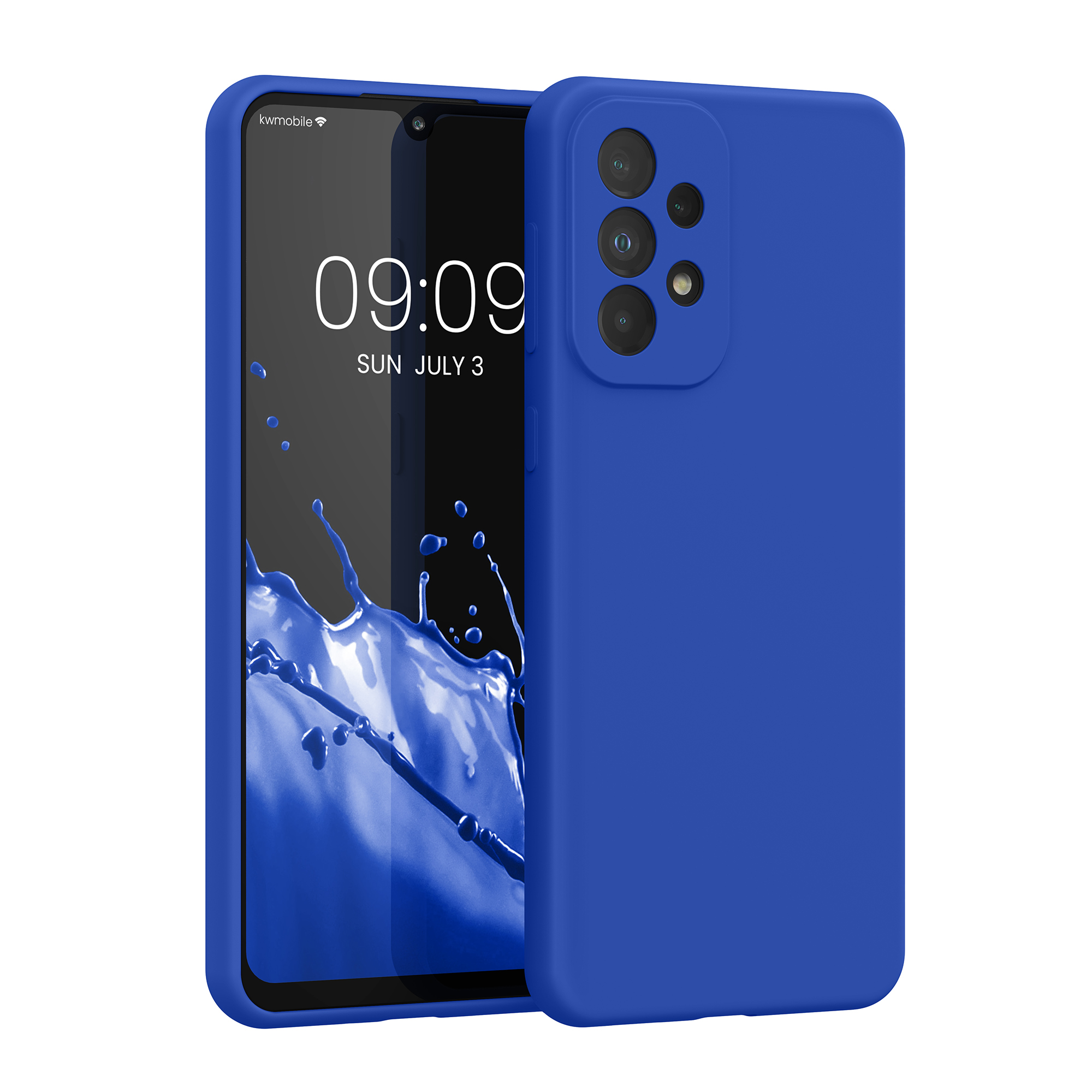 Pouzdro pro Samsung Galaxy A33 5G kwmobile silikonové - baltská modrá