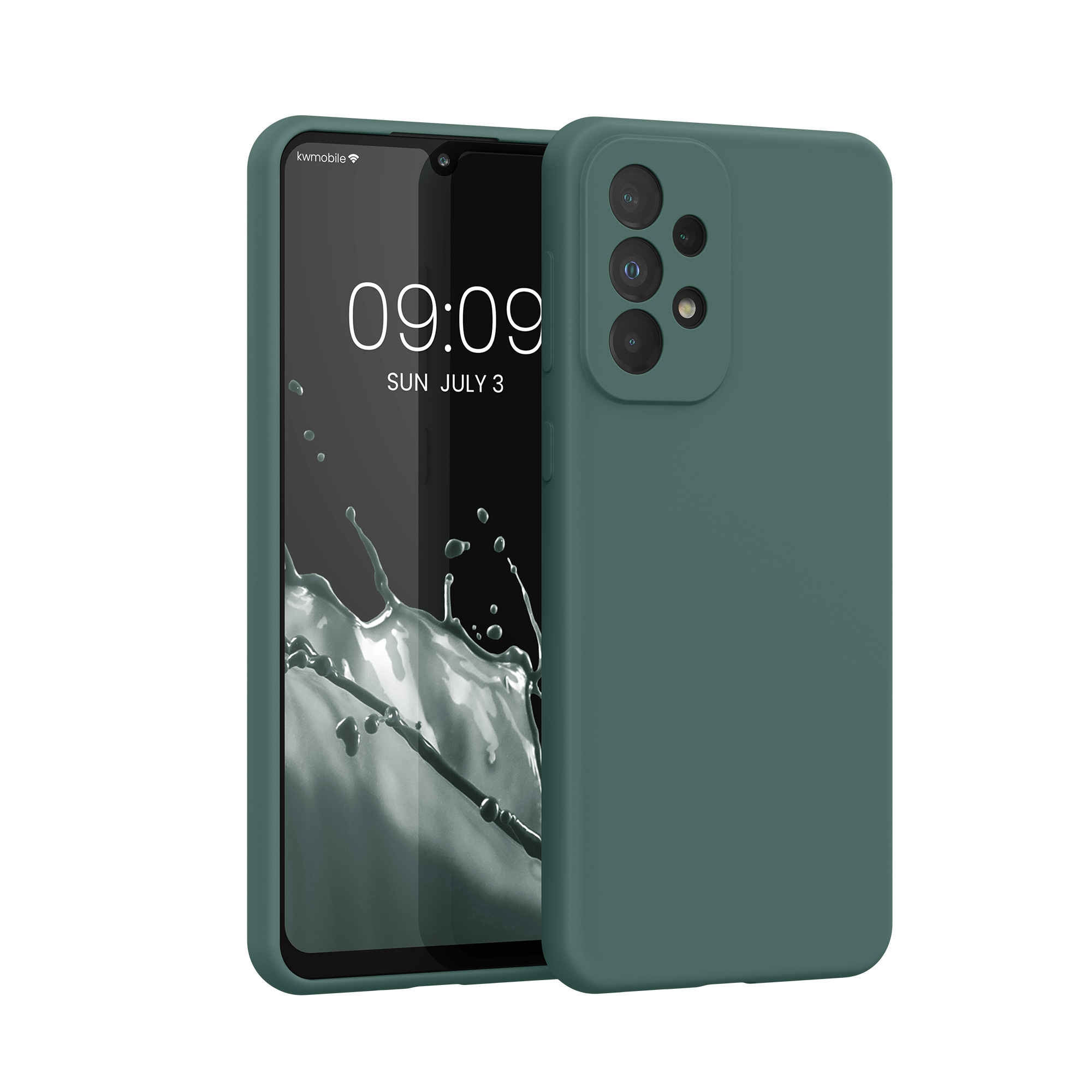 Kryt na mobil Samsung Galaxy A33 5G kwmobile TPU Mechová zelená