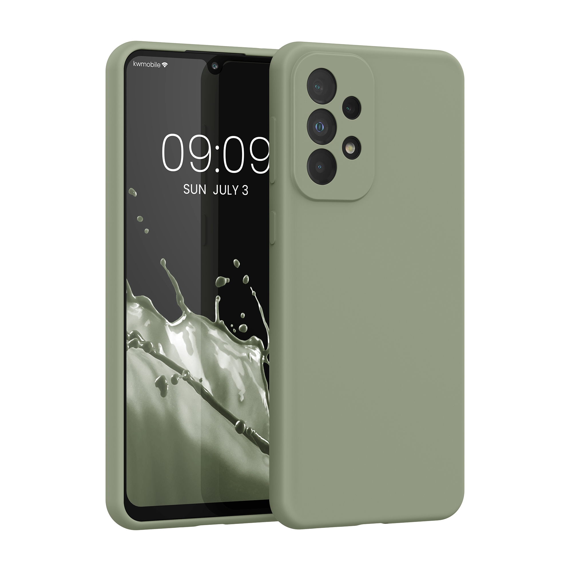 Kryt na mobil Samsung Galaxy A33 5G kwmobile TPU Šedo-zelená