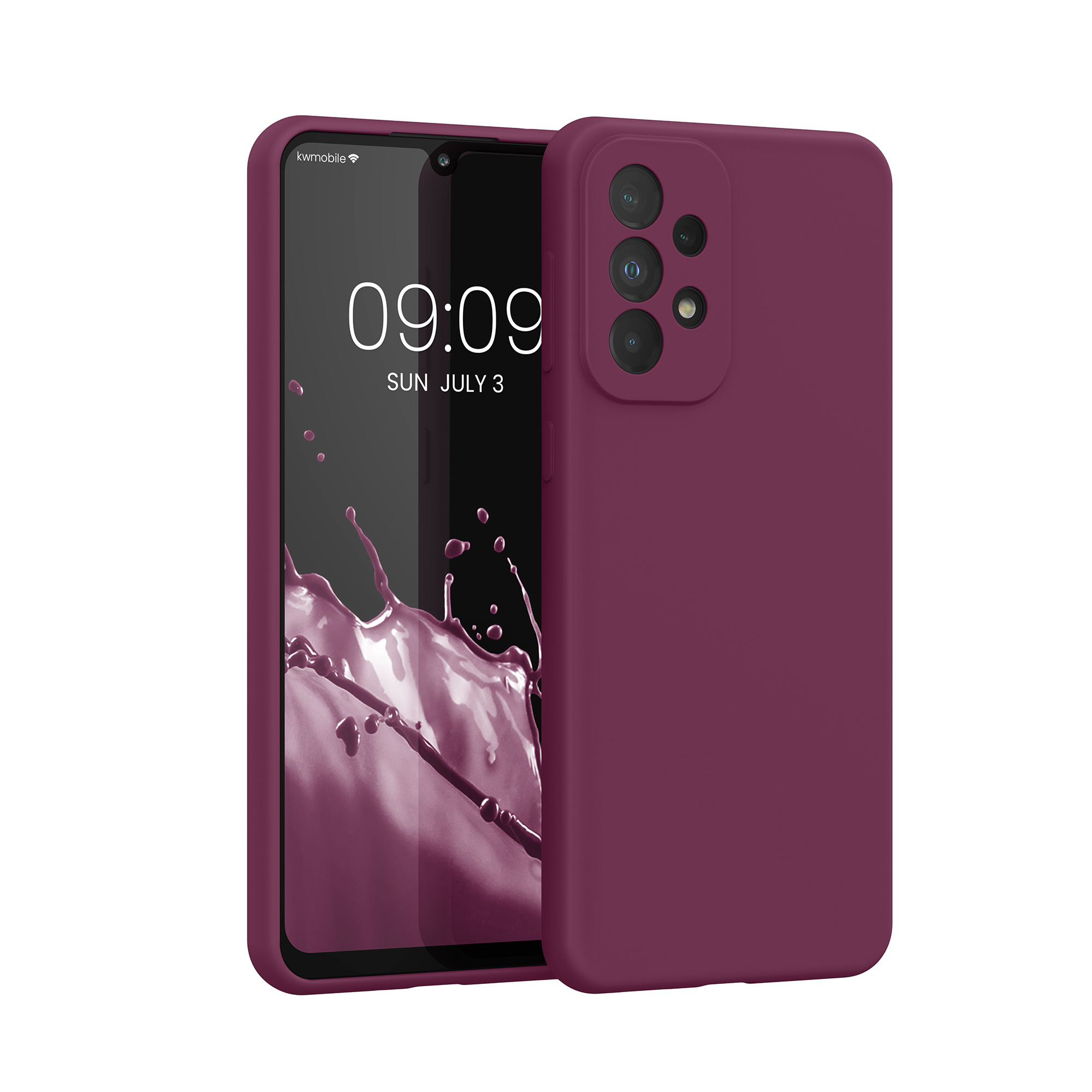Kryt na mobil Samsung Galaxy A33 5G kwmobile TPU Bordeaux fialová