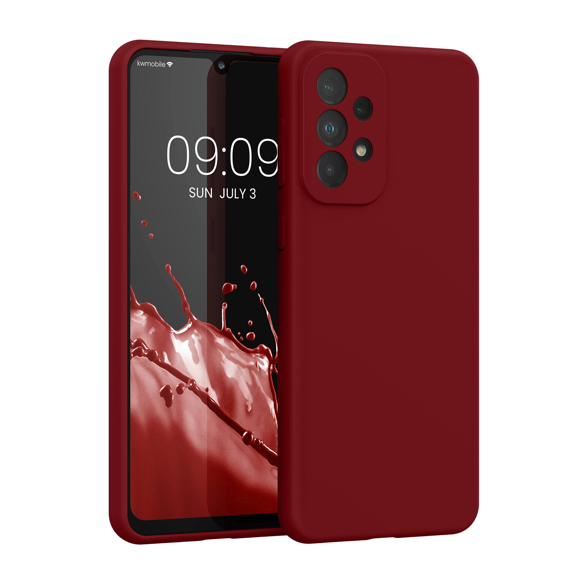 Kryt na mobil Samsung Galaxy A33 5G kwmobile TPU Červená rebarbora