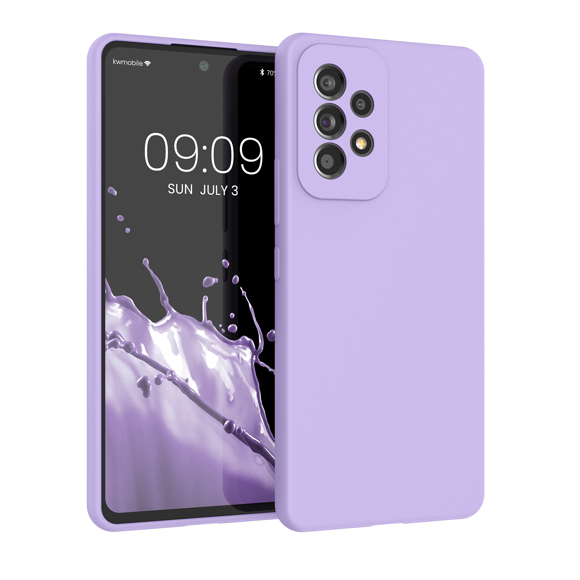 Kryt na mobil Samsung Galaxy A53 5G kwmobile TPU Levandulová