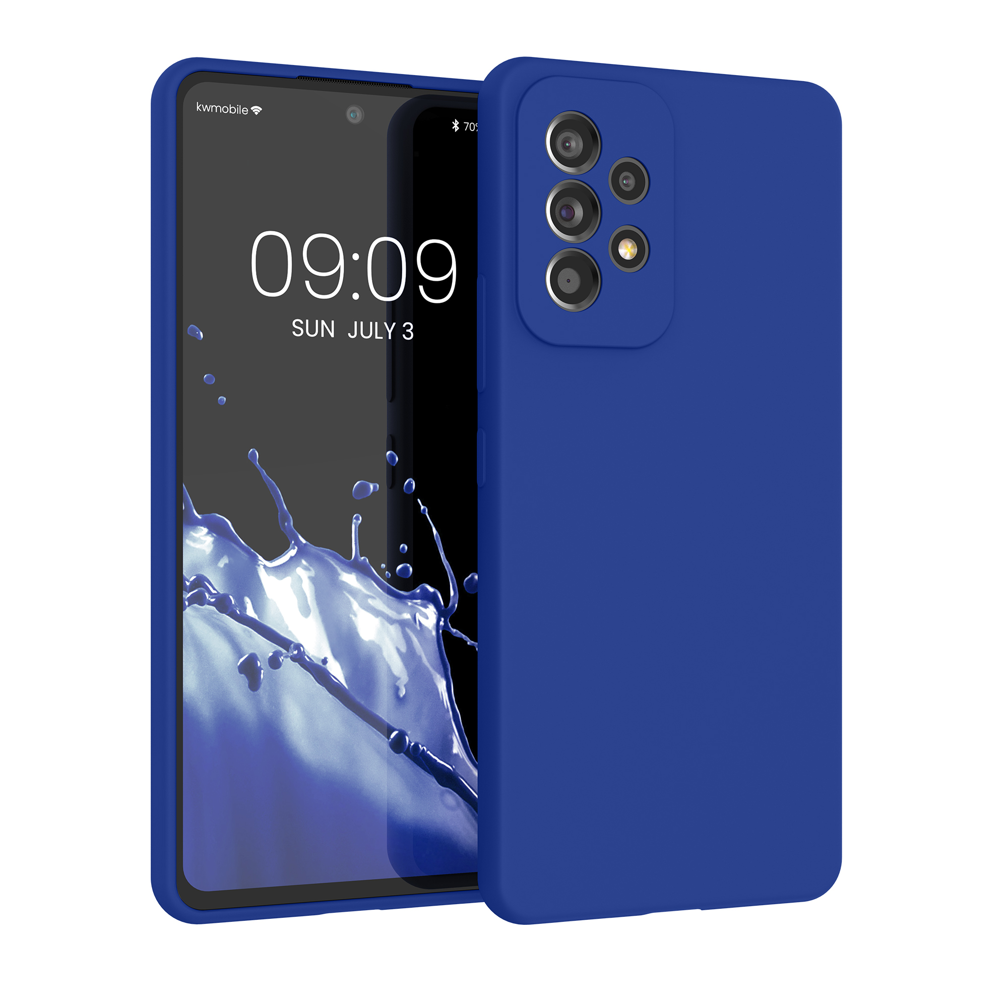 Kryt na mobil Samsung Galaxy A53 5G kwmobile TPU Baltická modrá