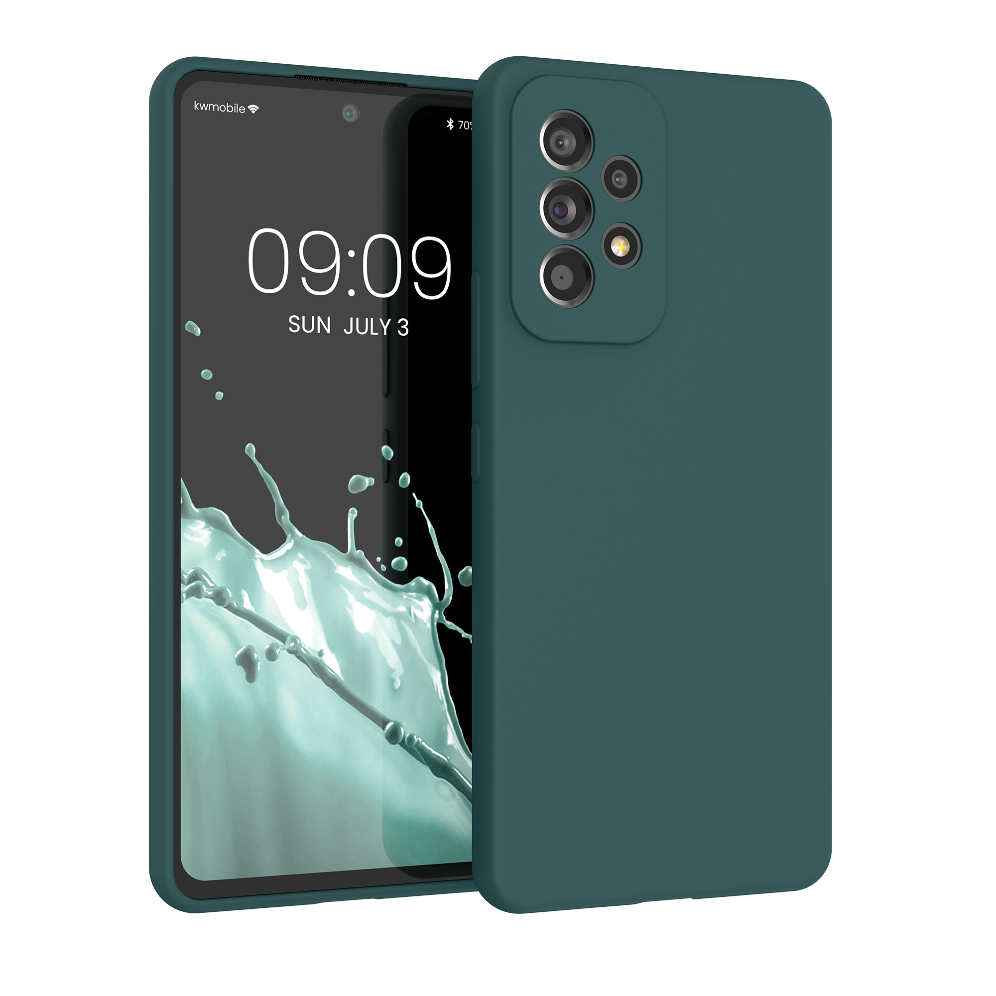 Kryt na mobil Samsung Galaxy A53 5G kwmobile TPU Modro-zelená