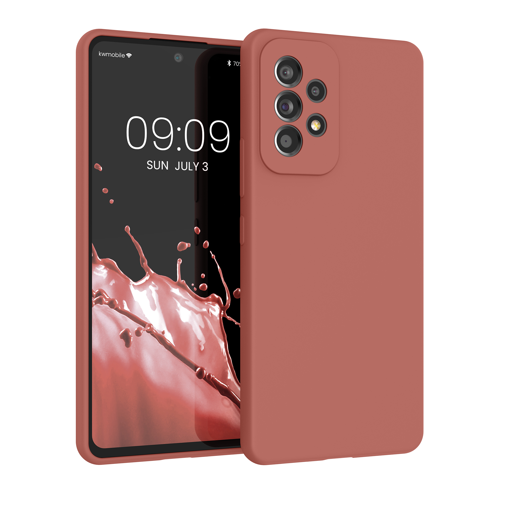 Kryt na mobil Samsung Galaxy A53 5G kwmobile TPU Winter Rose