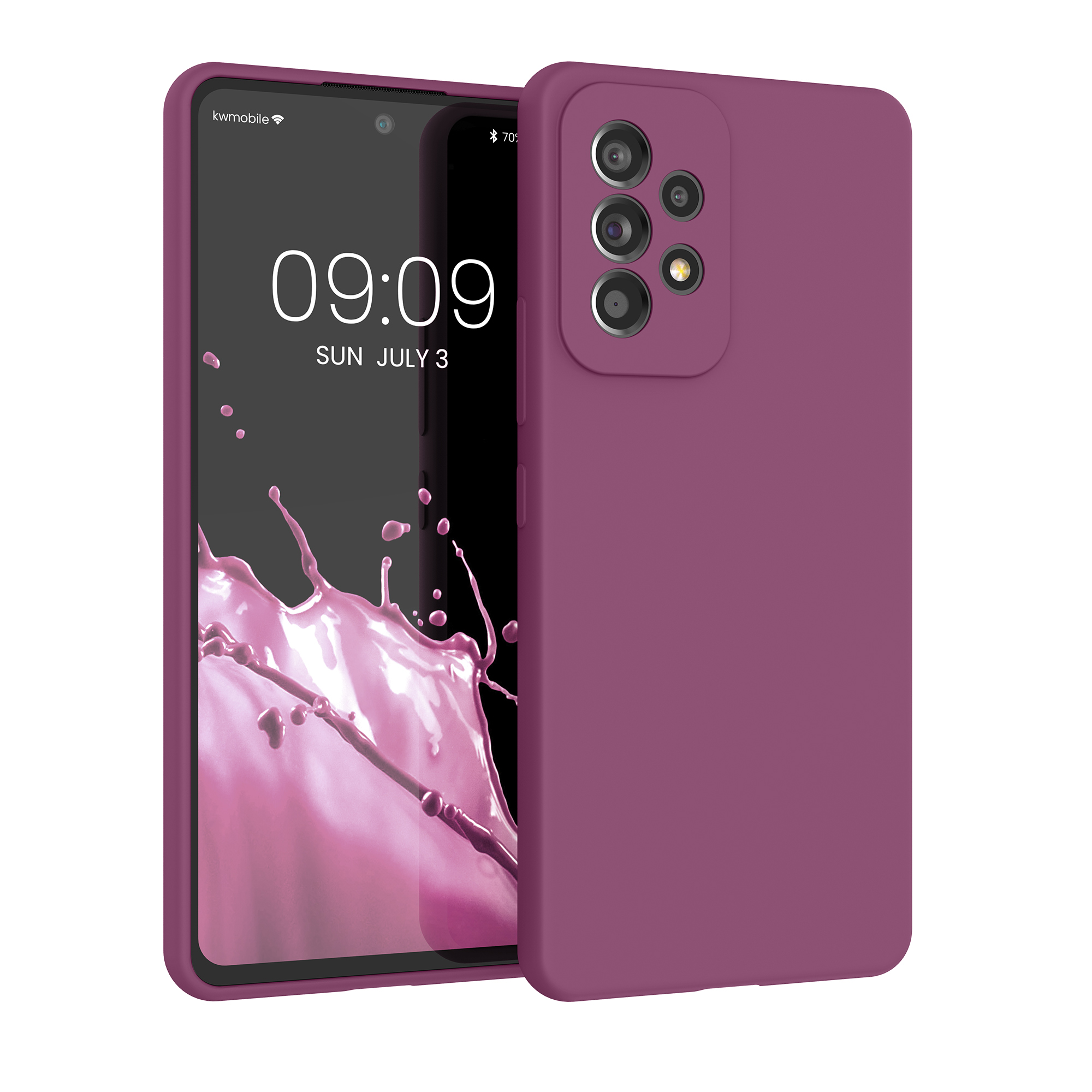 Kryt na mobil Samsung Galaxy A53 5G kwmobile TPU Purpurová magenta