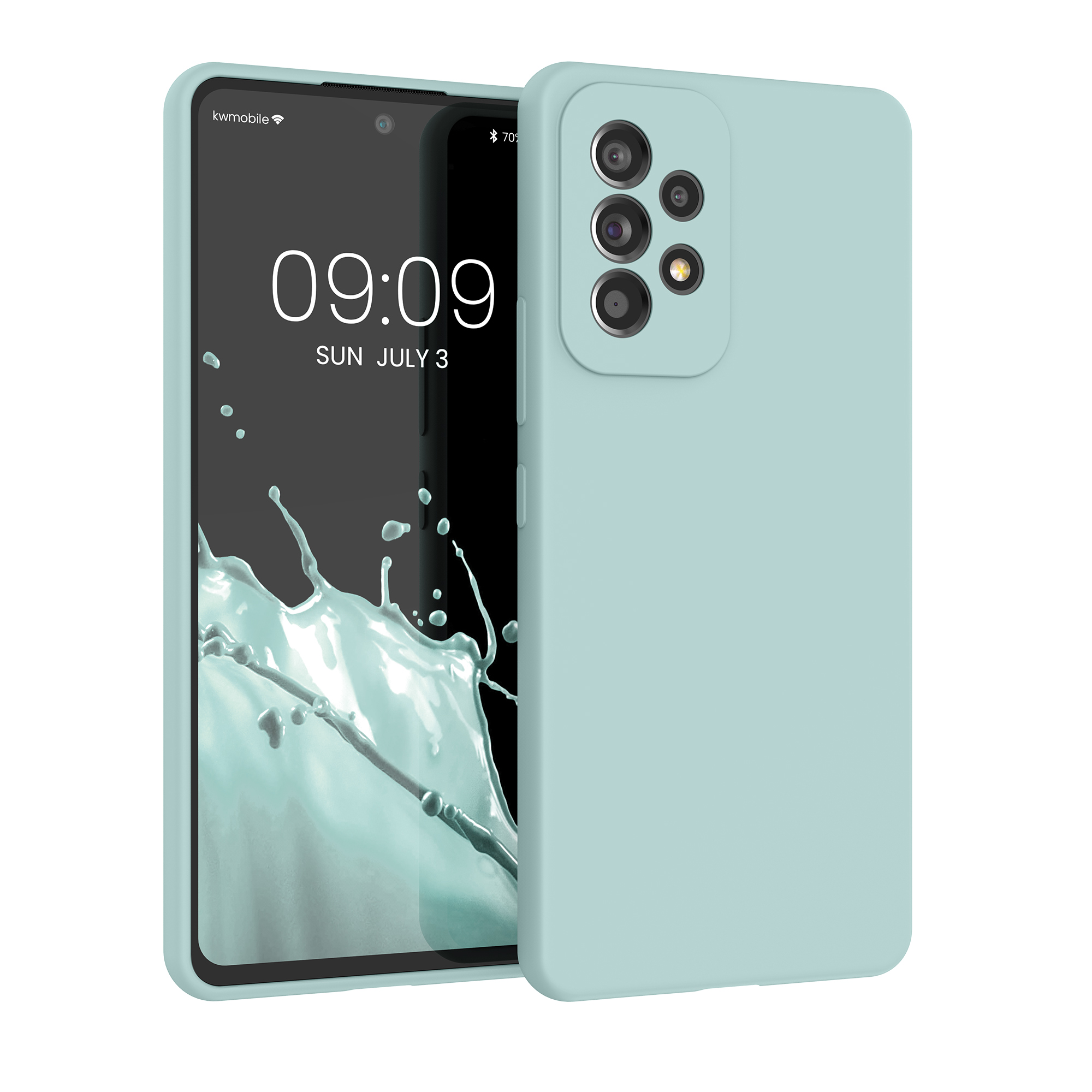 Kryt na mobil Samsung Galaxy A53 5G kwmobile TPU Chladná mátová