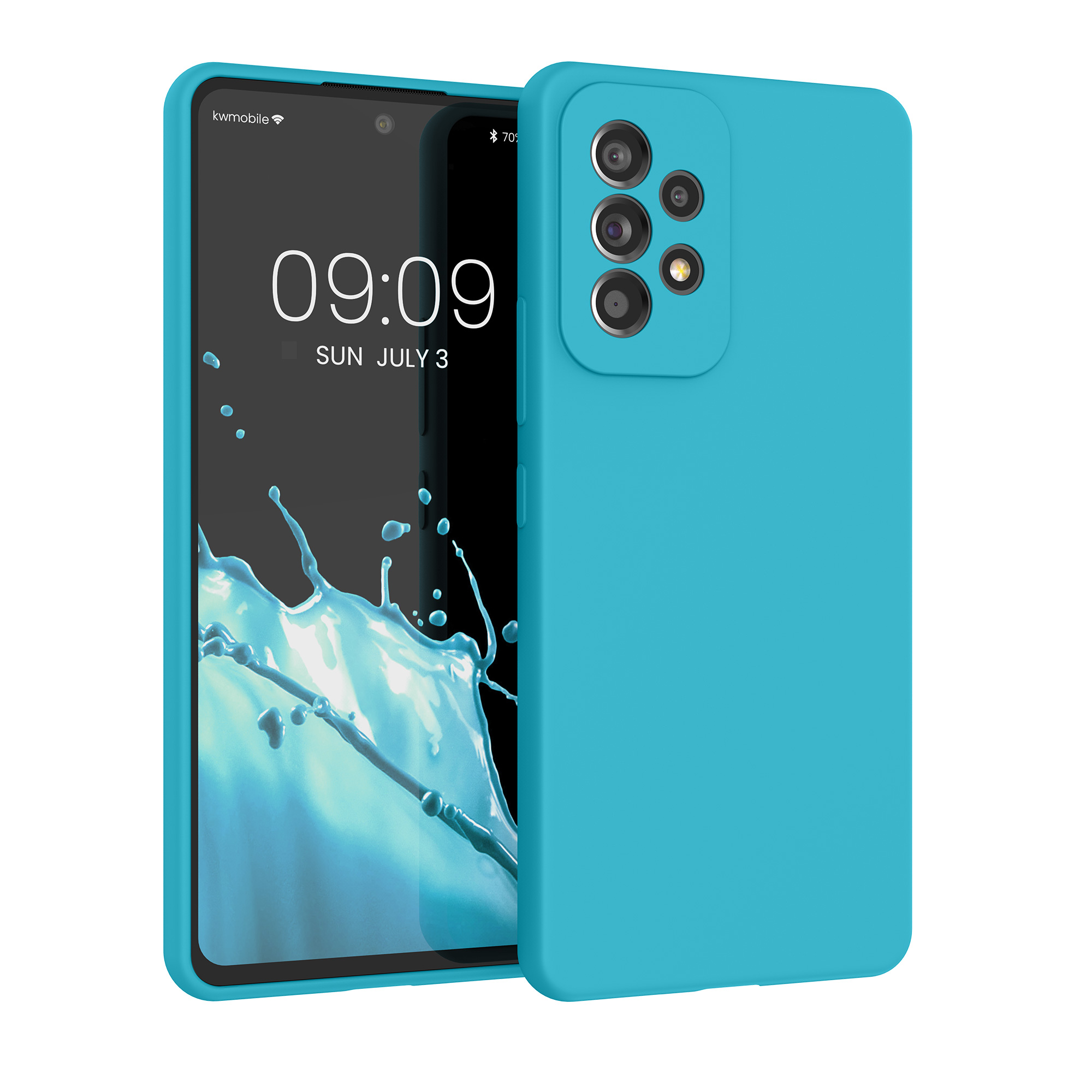 Kryt na mobil Samsung Galaxy A53 5G kwmobile TPU Chladný ledovec