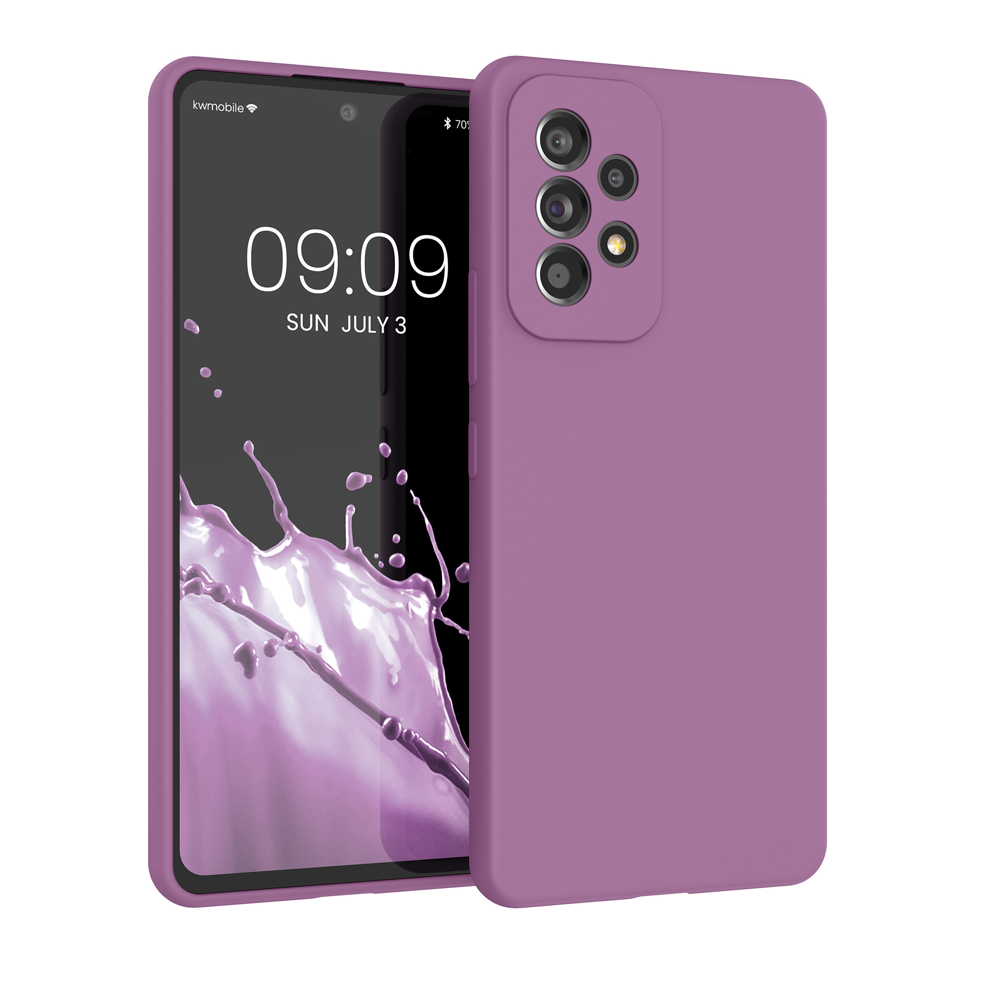 Kryt na mobil Samsung Galaxy A53 5G kwmobile TPU Orchidejová fialová