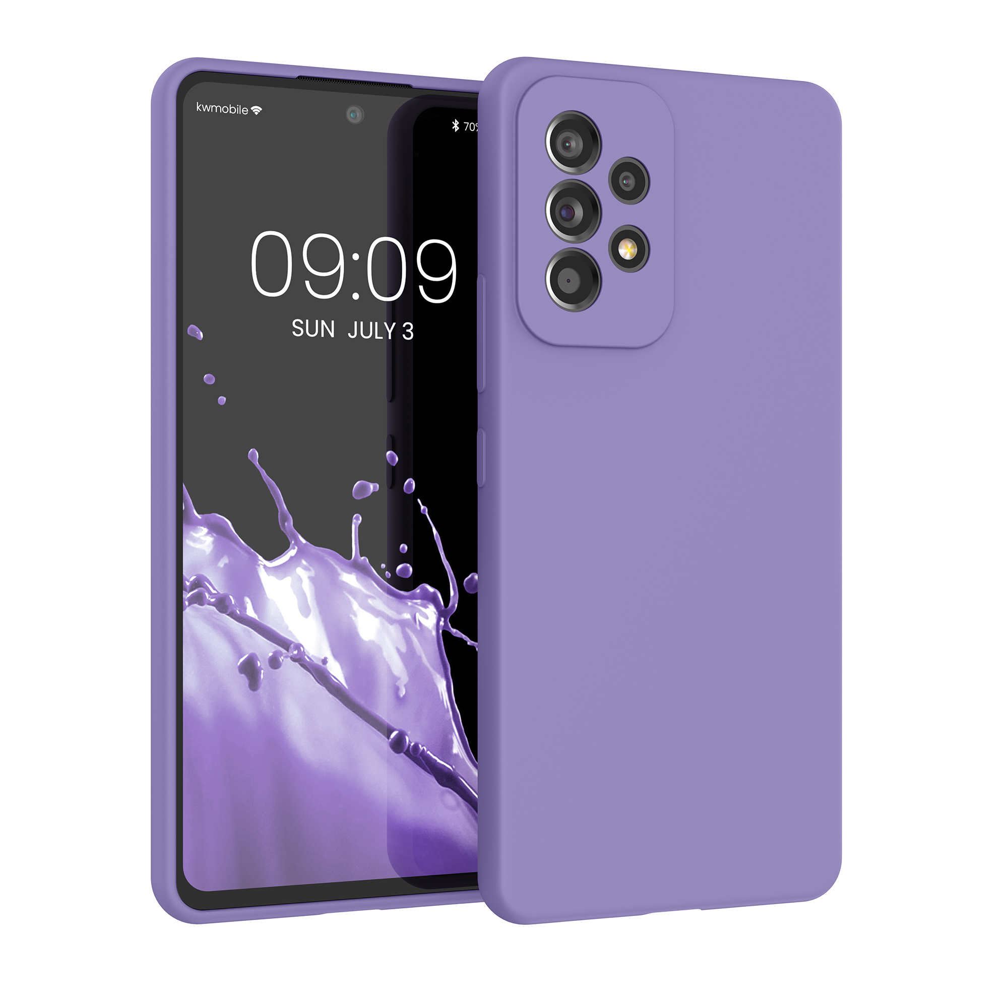 Kryt na mobil Samsung Galaxy A53 5G kwmobile TPU Fialová