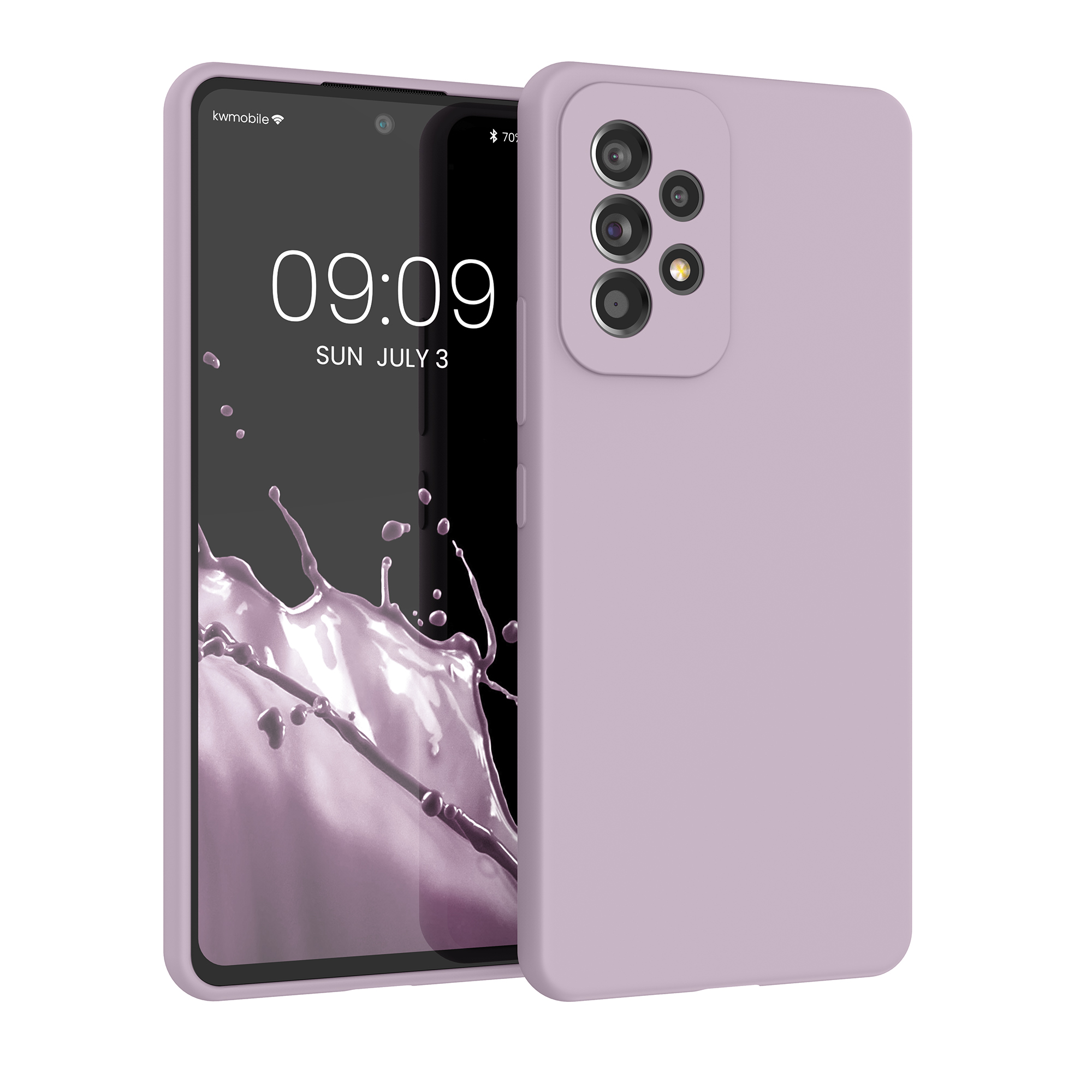 Kryt na mobil Samsung Galaxy A53 5G kwmobile TPU Nahá lila