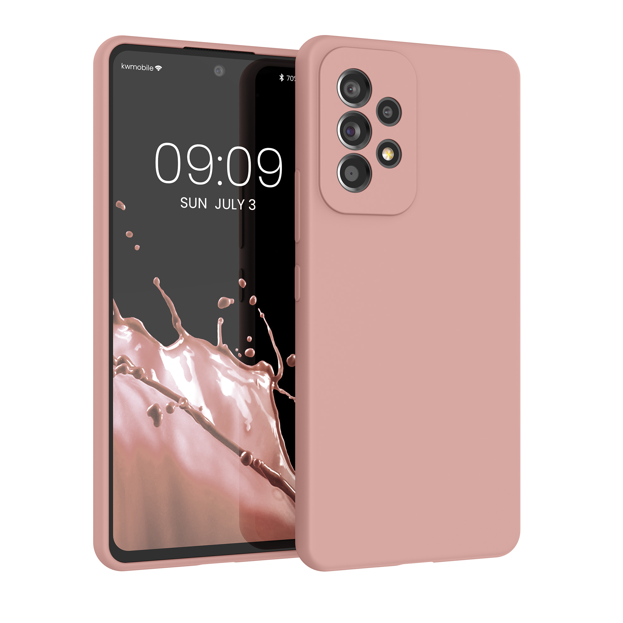 Kryt na mobil Samsung Galaxy A53 5G kwmobile TPU Hliněná oranžová
