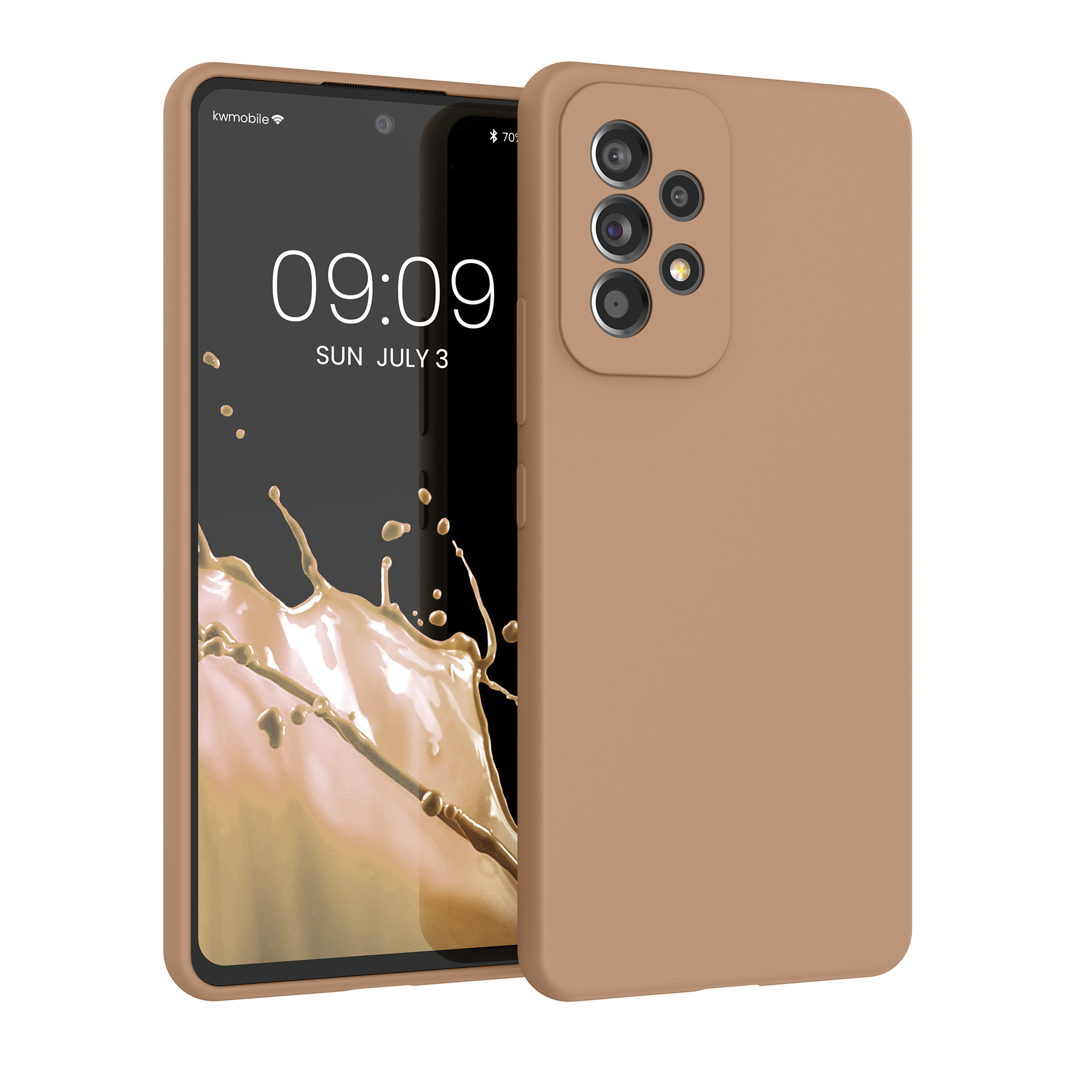 Kryt na mobil Samsung Galaxy A53 5G kwmobile TPU Cappuccino