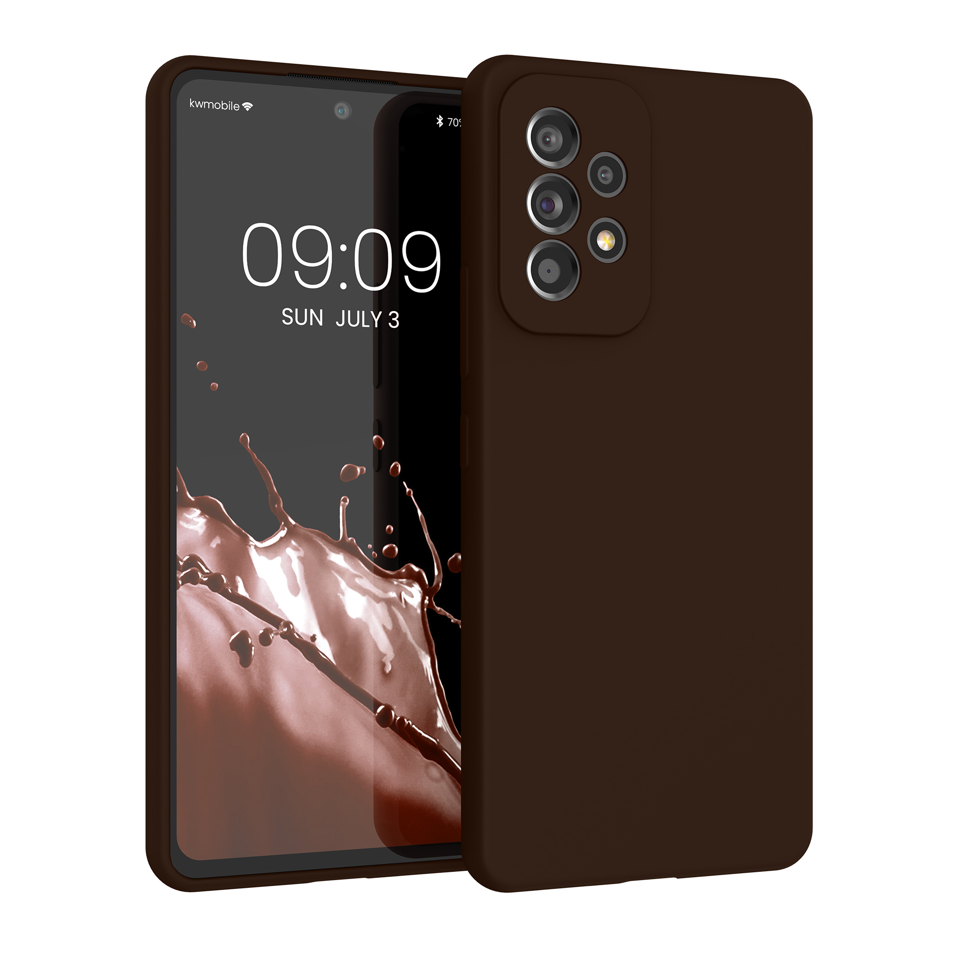 Kryt na mobil Samsung Galaxy A53 5G kwmobile TPU Čokoládová