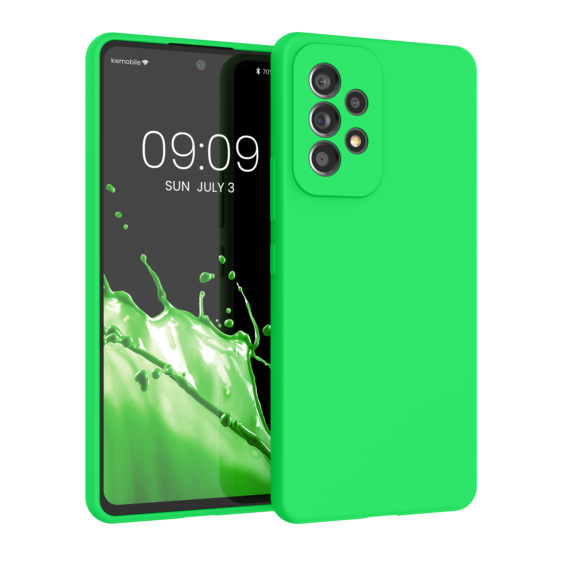 Kryt na mobil Samsung Galaxy A53 5G kwmobile TPU Neonová zelená