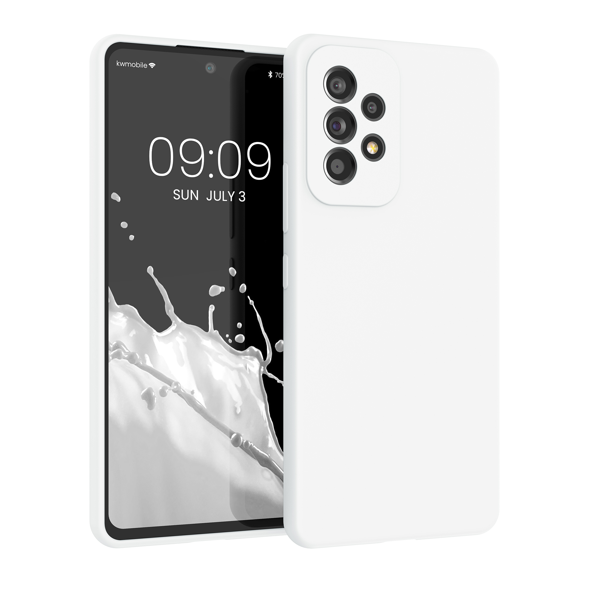 Kryt na mobil Samsung Galaxy A53 5G kwmobile TPU Matná bílá