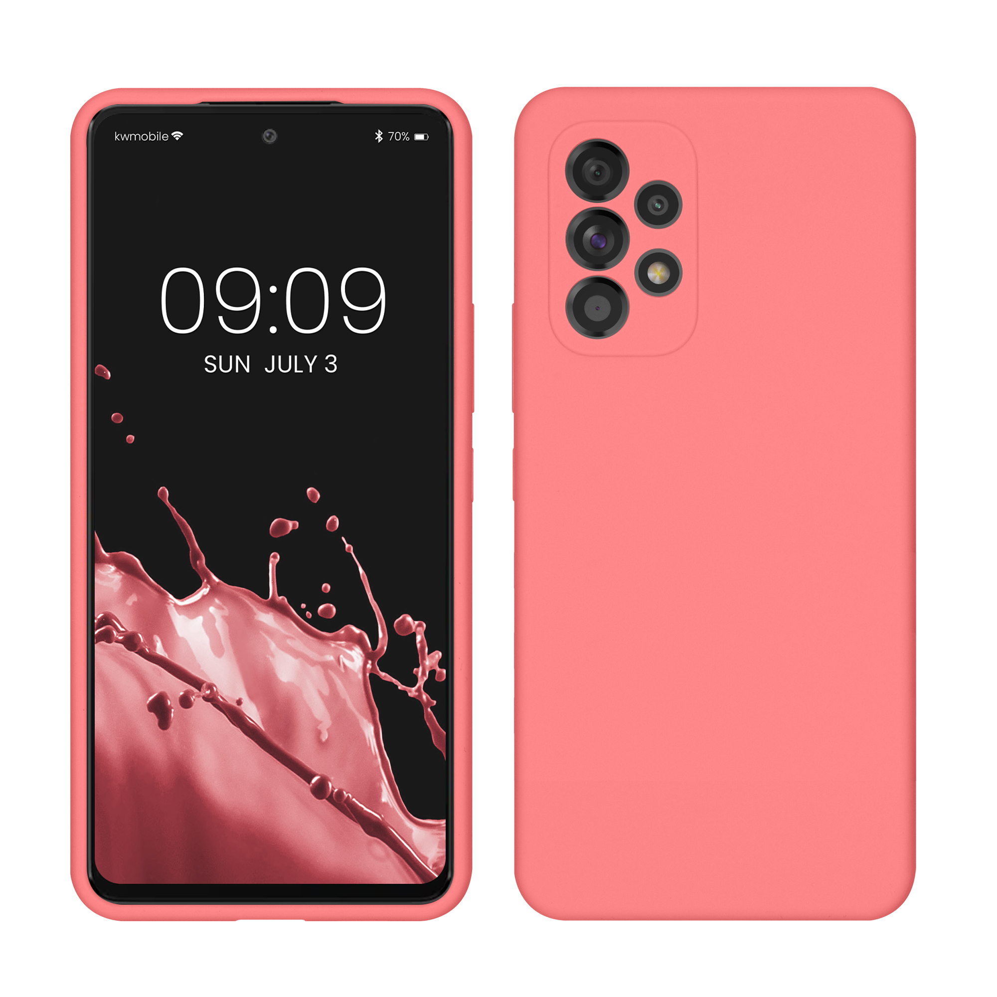Kryt na mobil Samsung Galaxy A53 5G kwmobile TPU Pastelová korálová