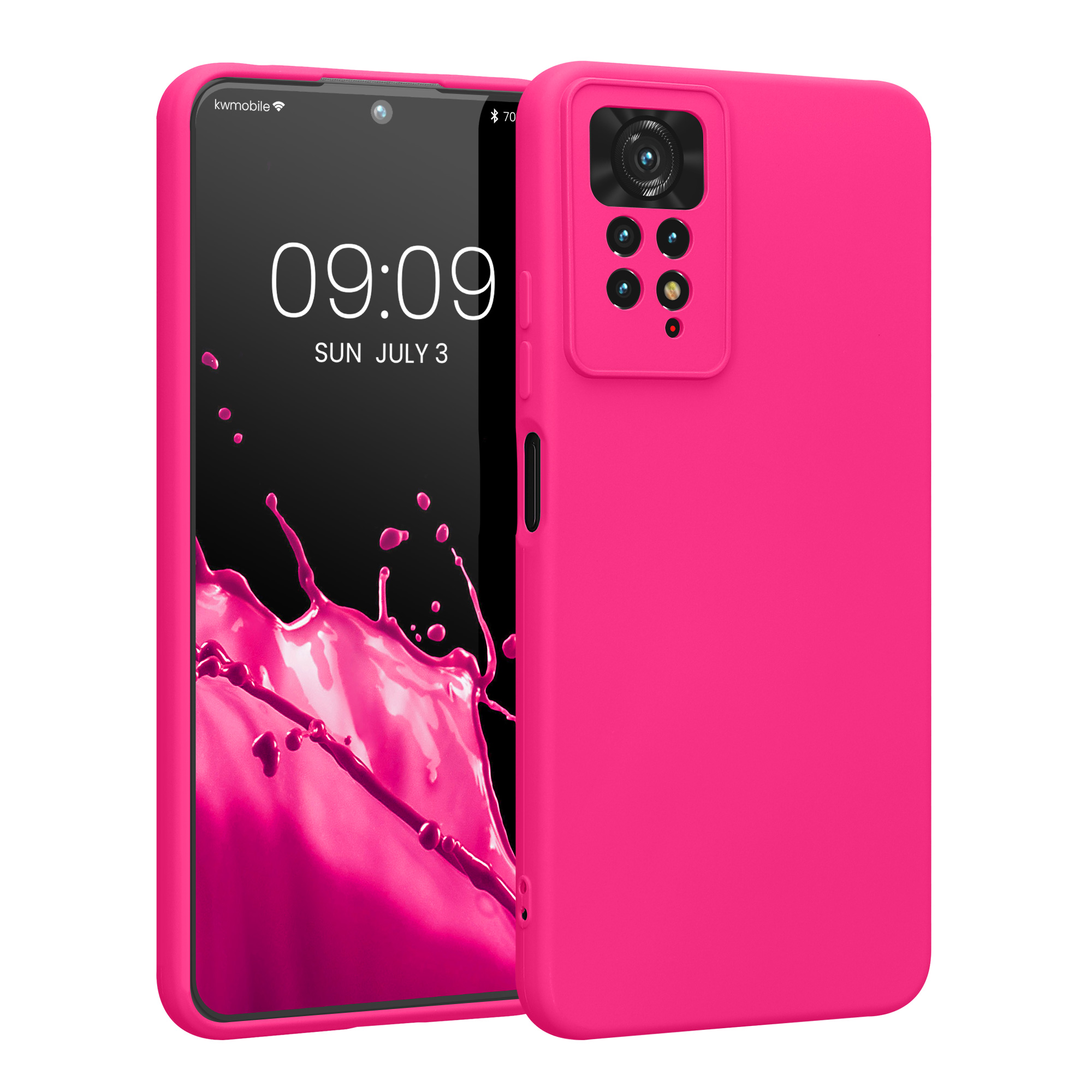Kryt Xiaomi Redmi Note 11 Pro silikonový TPU růžová kwmobile