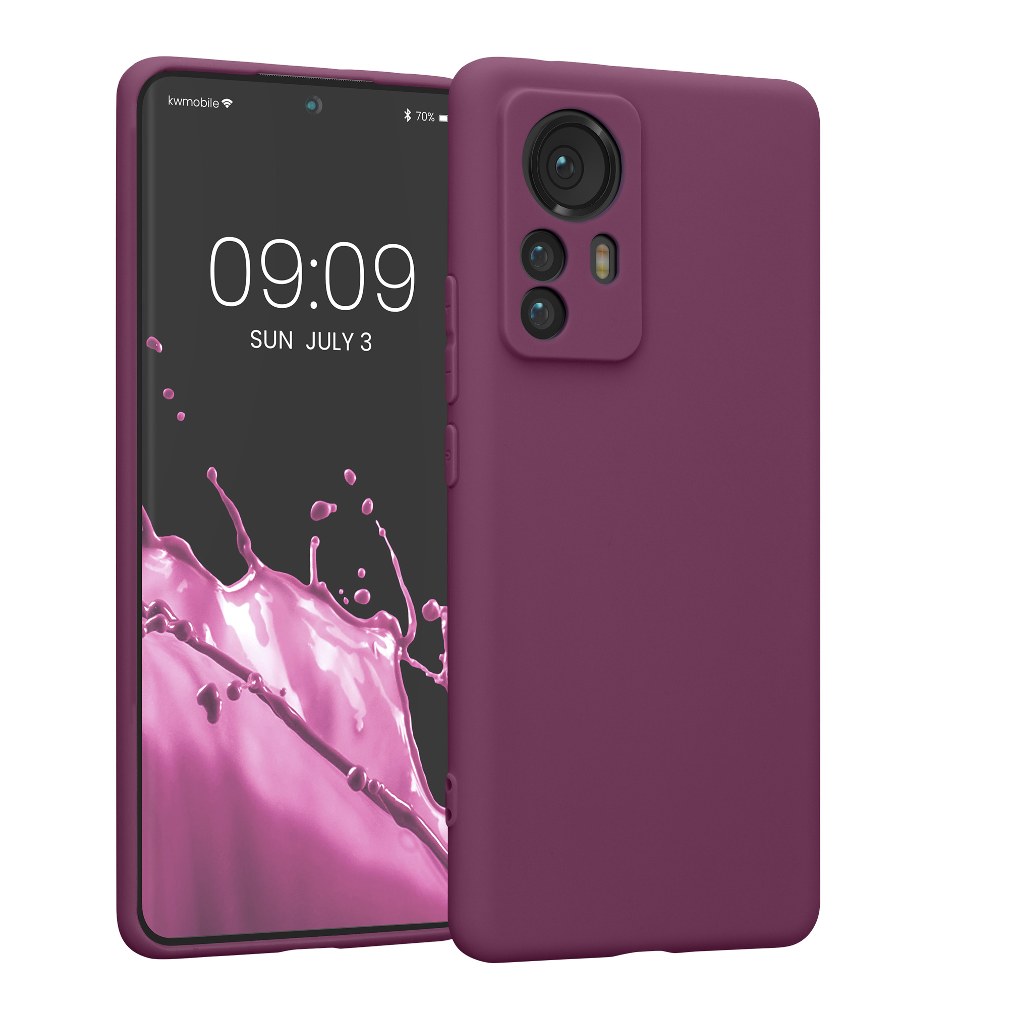 Kryt na mobil Xiaomi 12 Pro kwmobile vínově fialová