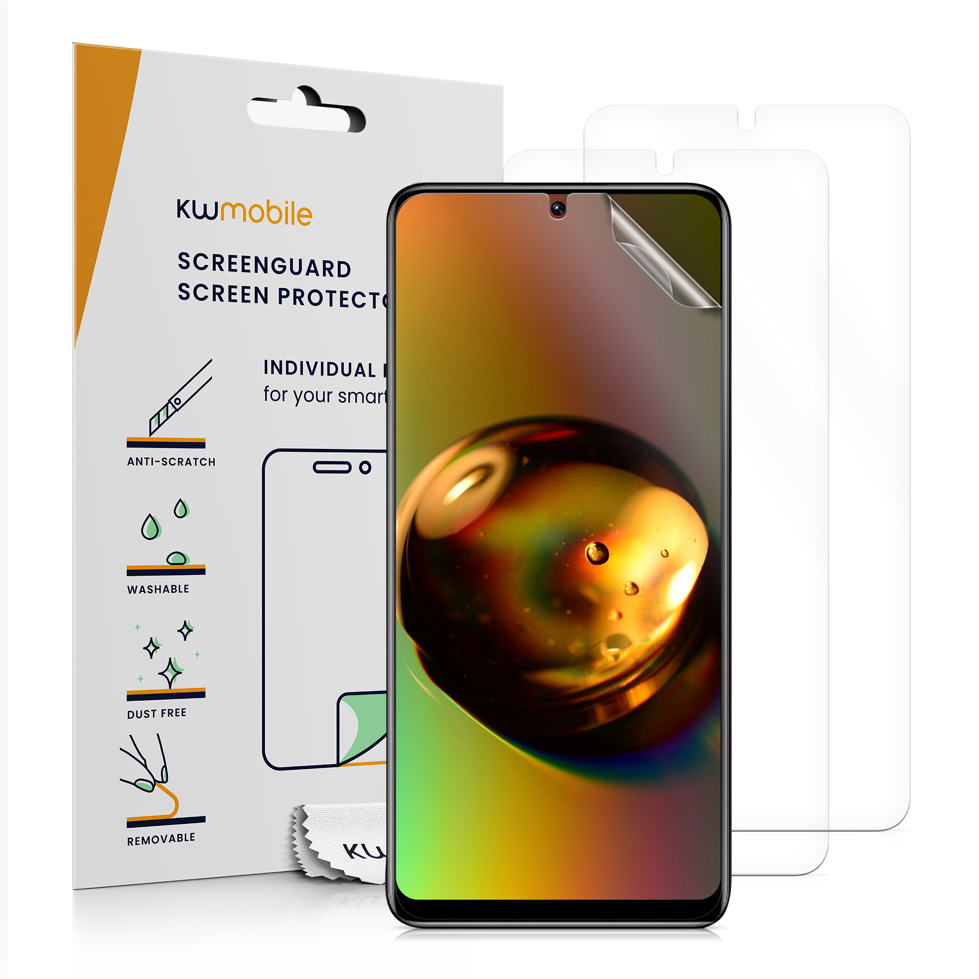 Ochranná fólie Xiaomi Redmi Note 11 Pro matná kwmobile sada 3 ks