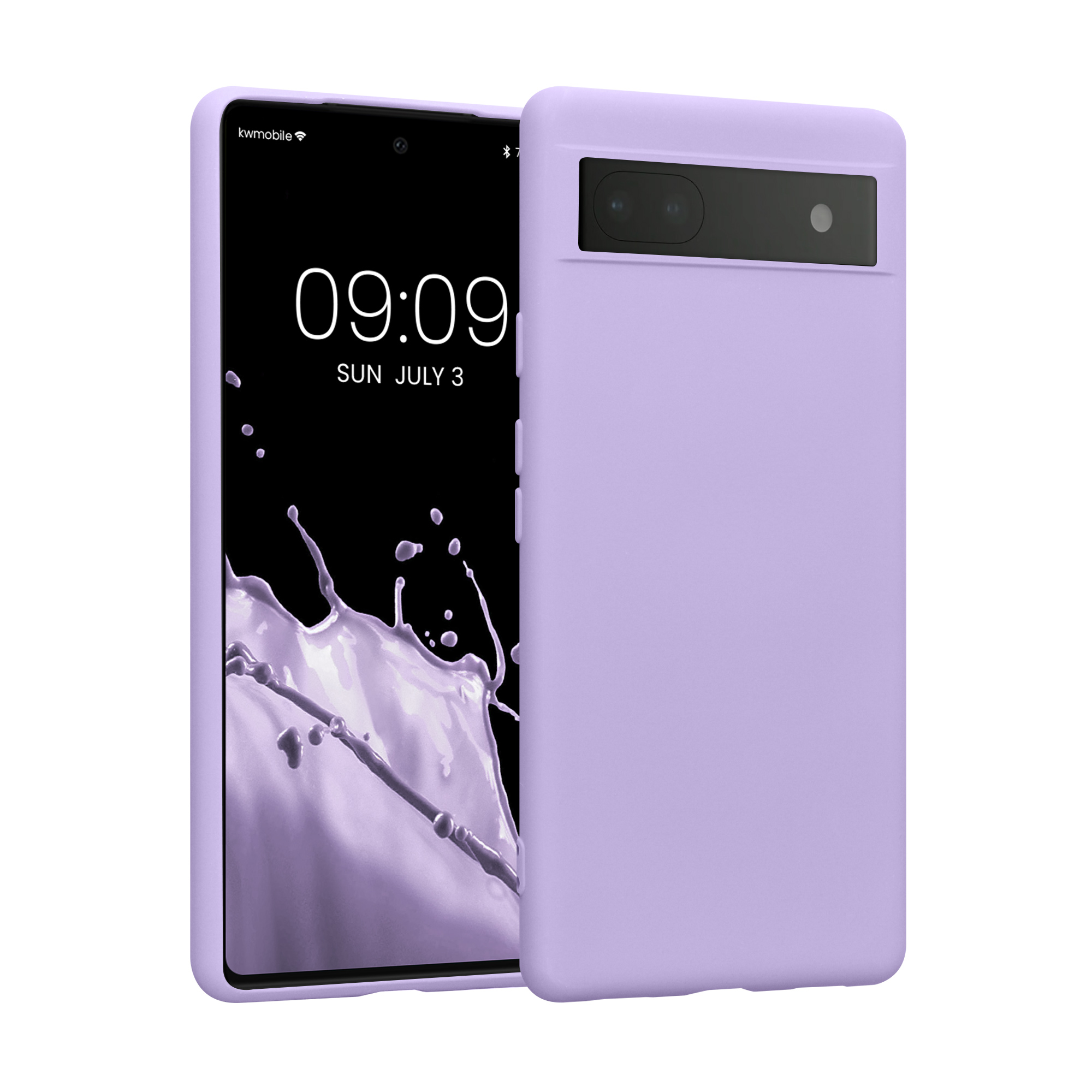Pouzdro pro Google Pixel 6a kwmobile tenké ochranné silikonové - levandulová