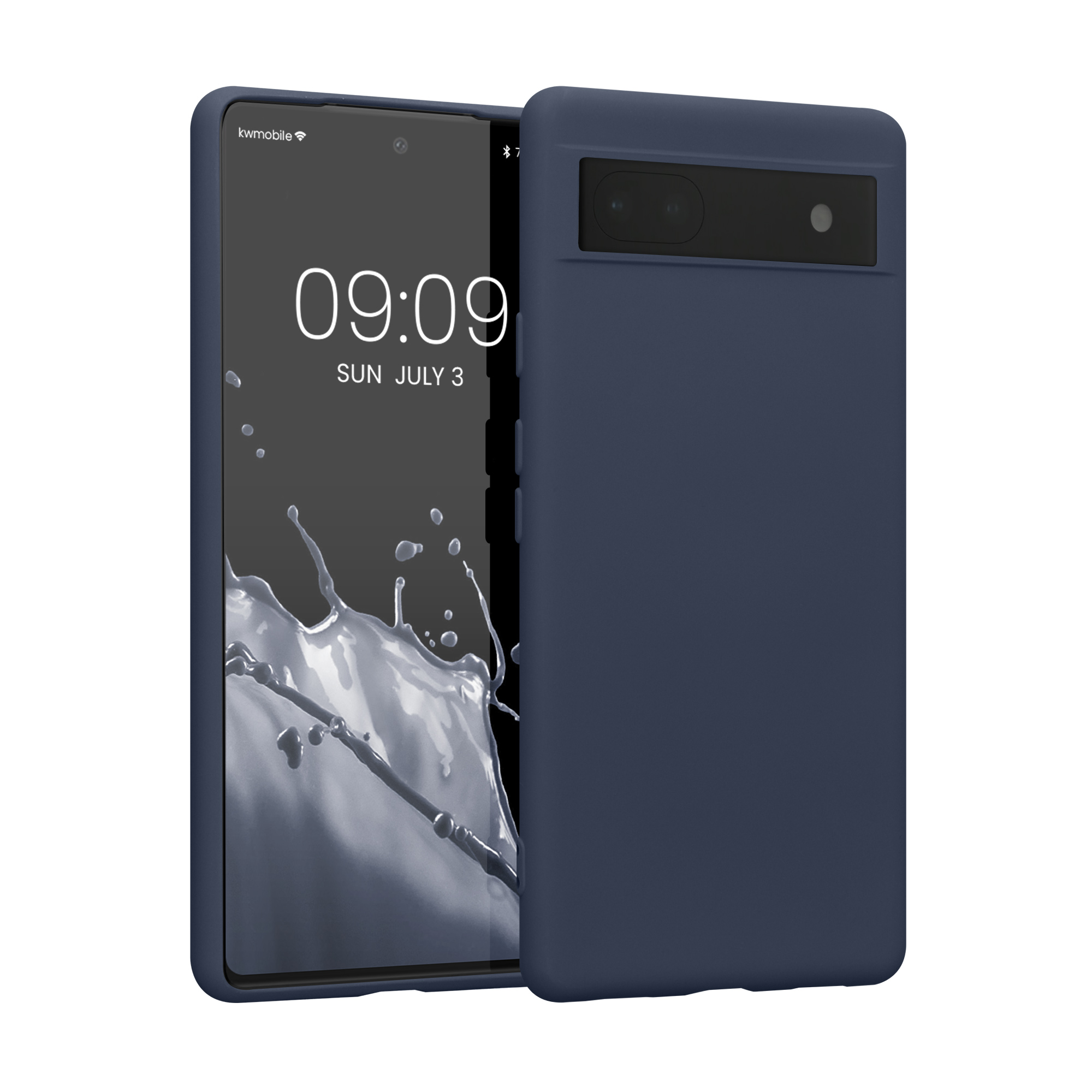 Pouzdro pro Google Pixel 6a kwmobile tenké ochranné silikonové - borůvková