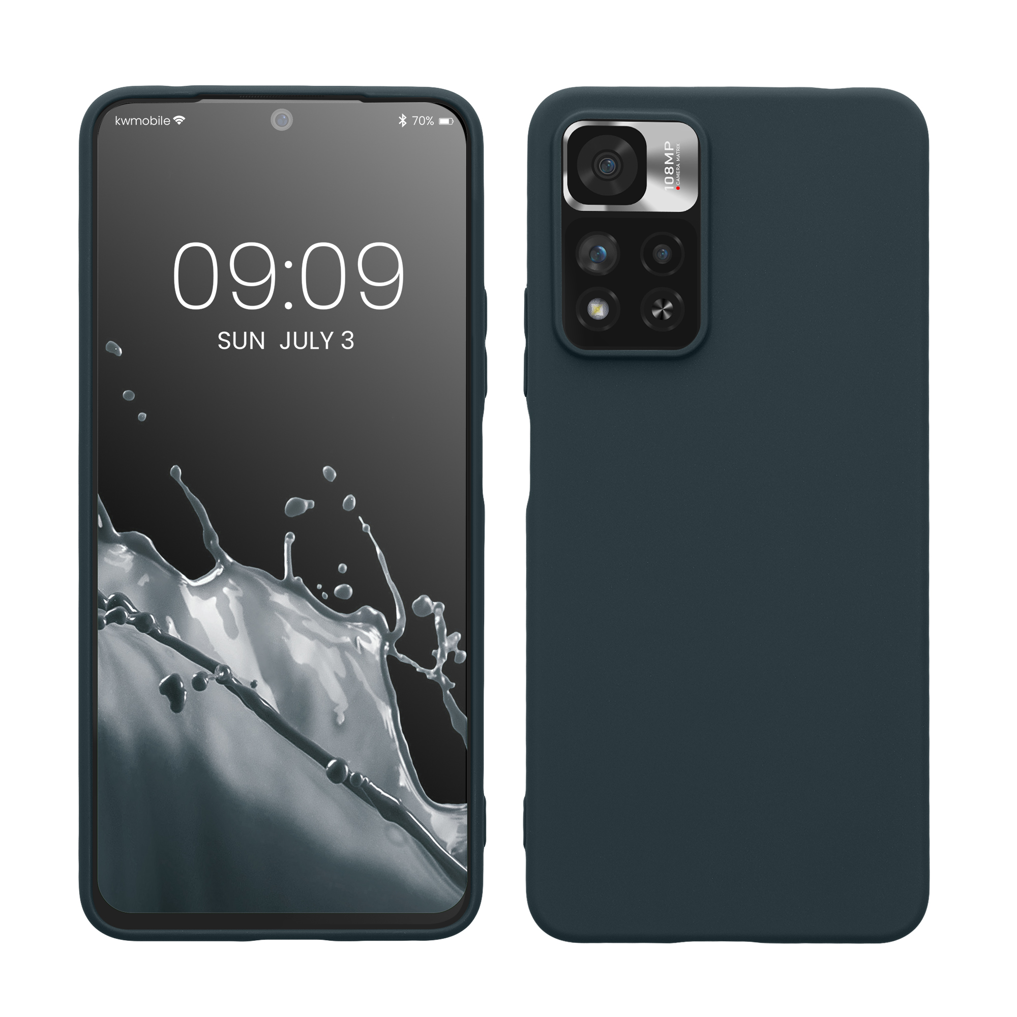 Kryt Xiaomi Redmi Note 11 Pro+ 5G silikonový TPU tmavá břidlice kwmobile