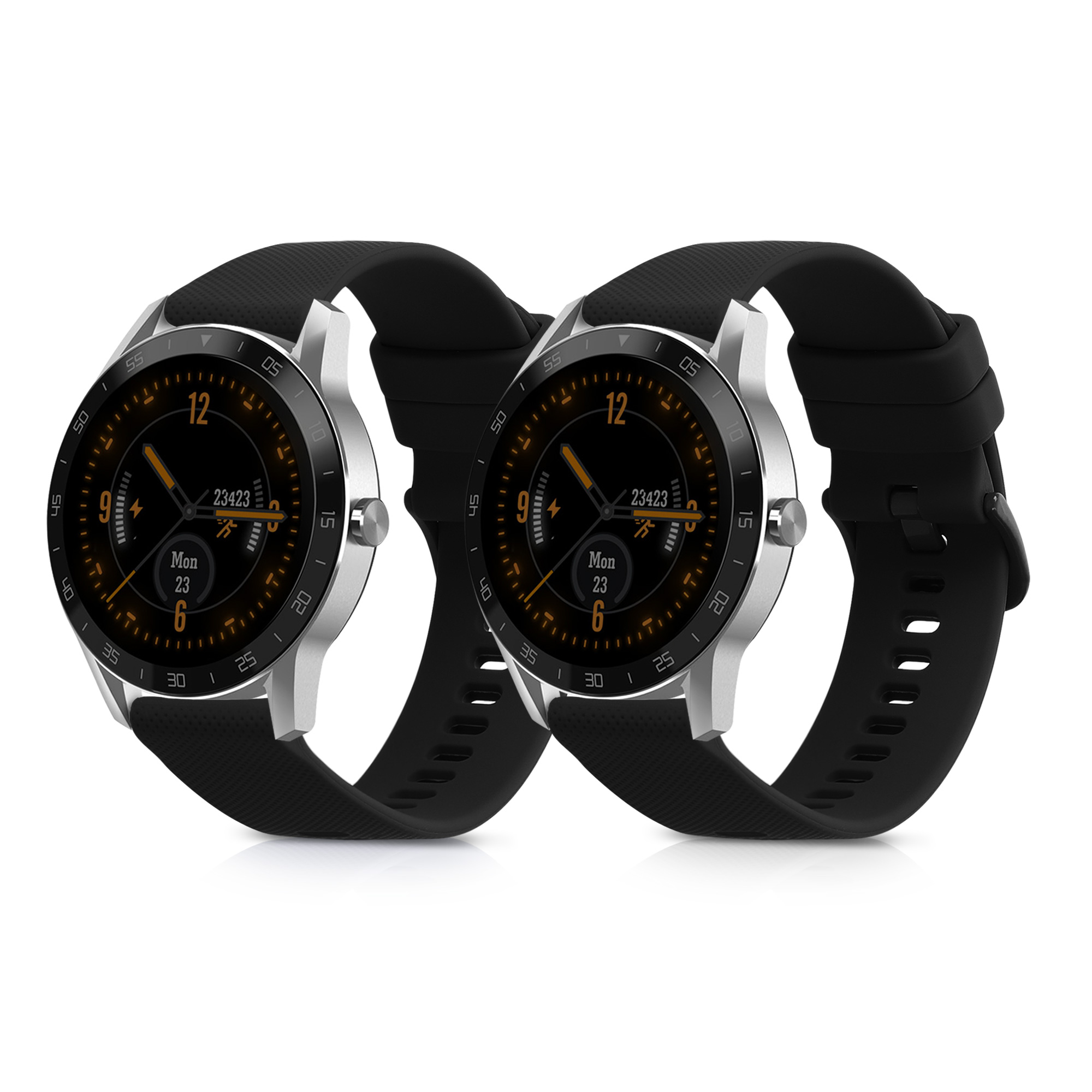 Řemínky kwmobile pro Blackview X1 Smartwatch - 2 ks - černá / černá