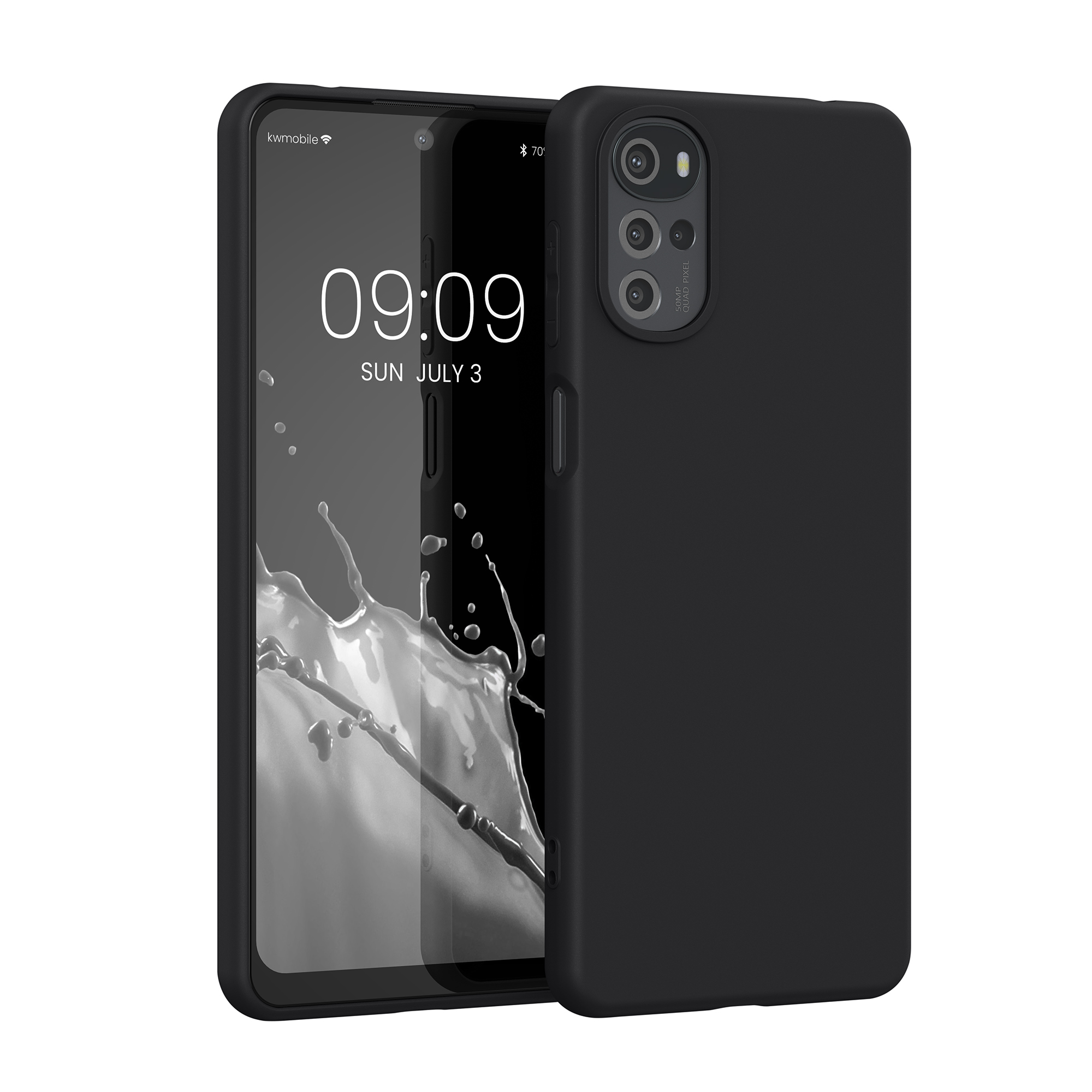Silikonový kryt kwmobile pro Motorola Moto G22 - Matná černá