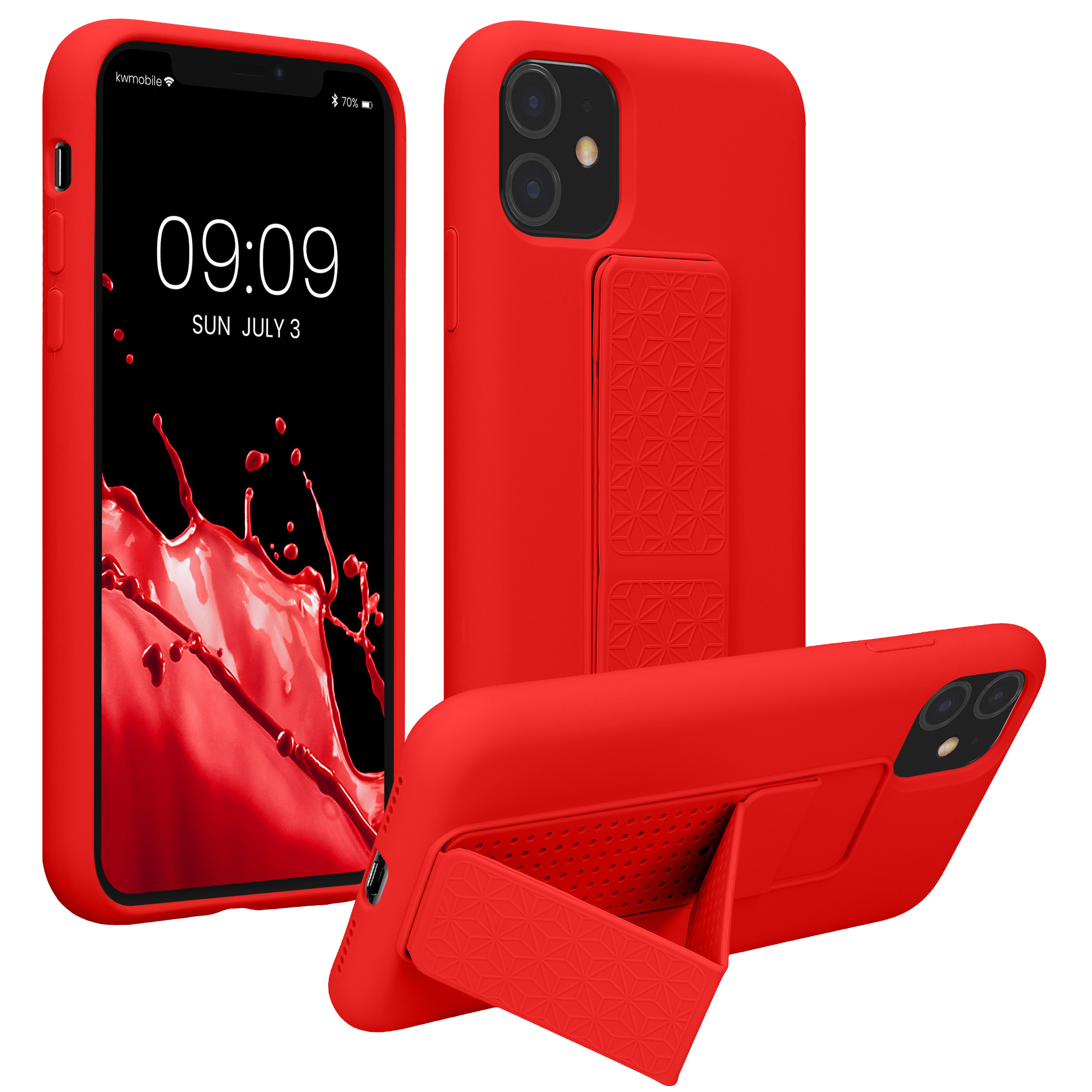 Kryt na mobil kwmobile iPhone 11 - poutko, červená