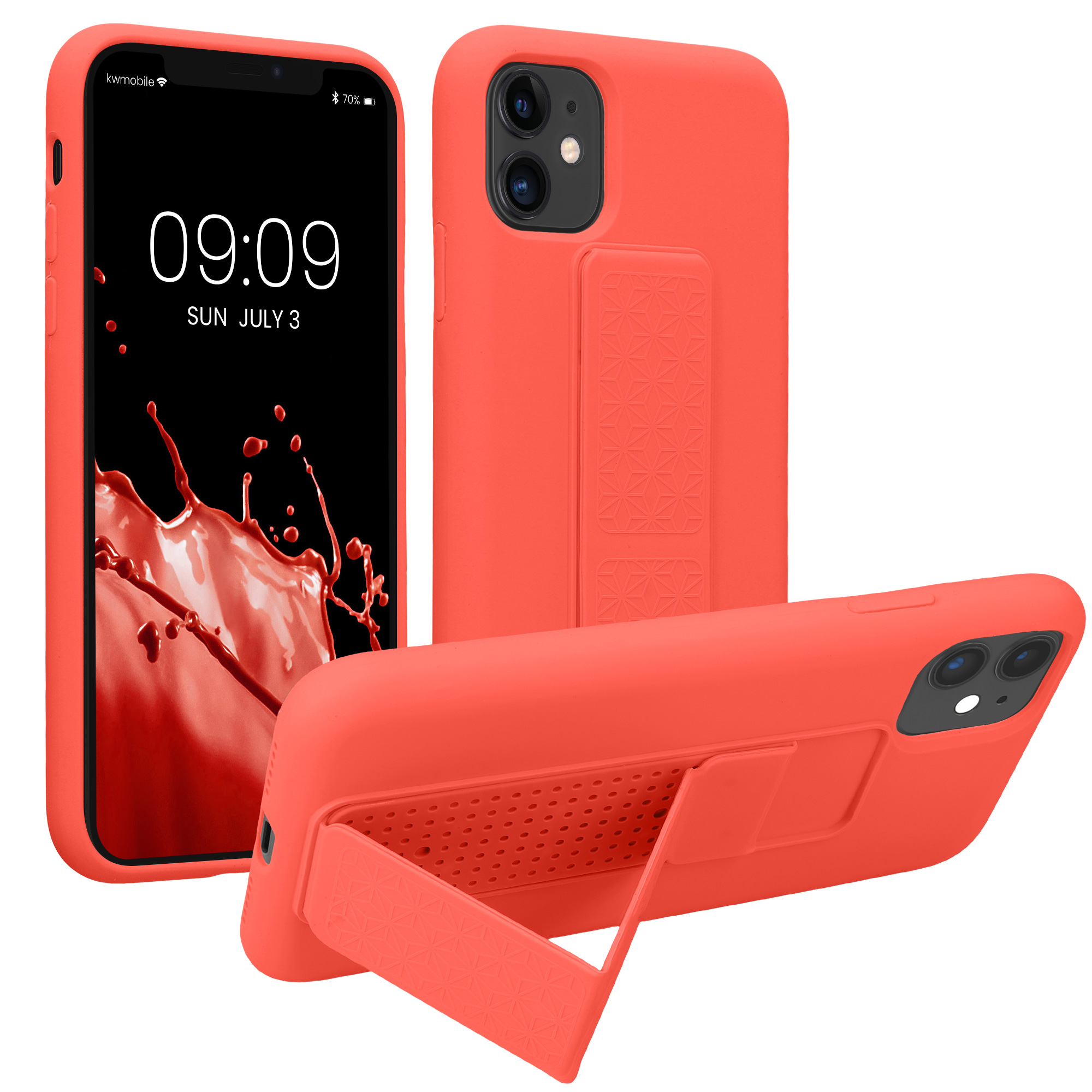 Kryt na mobil kwmobile iPhone 11 - poutko, korálová