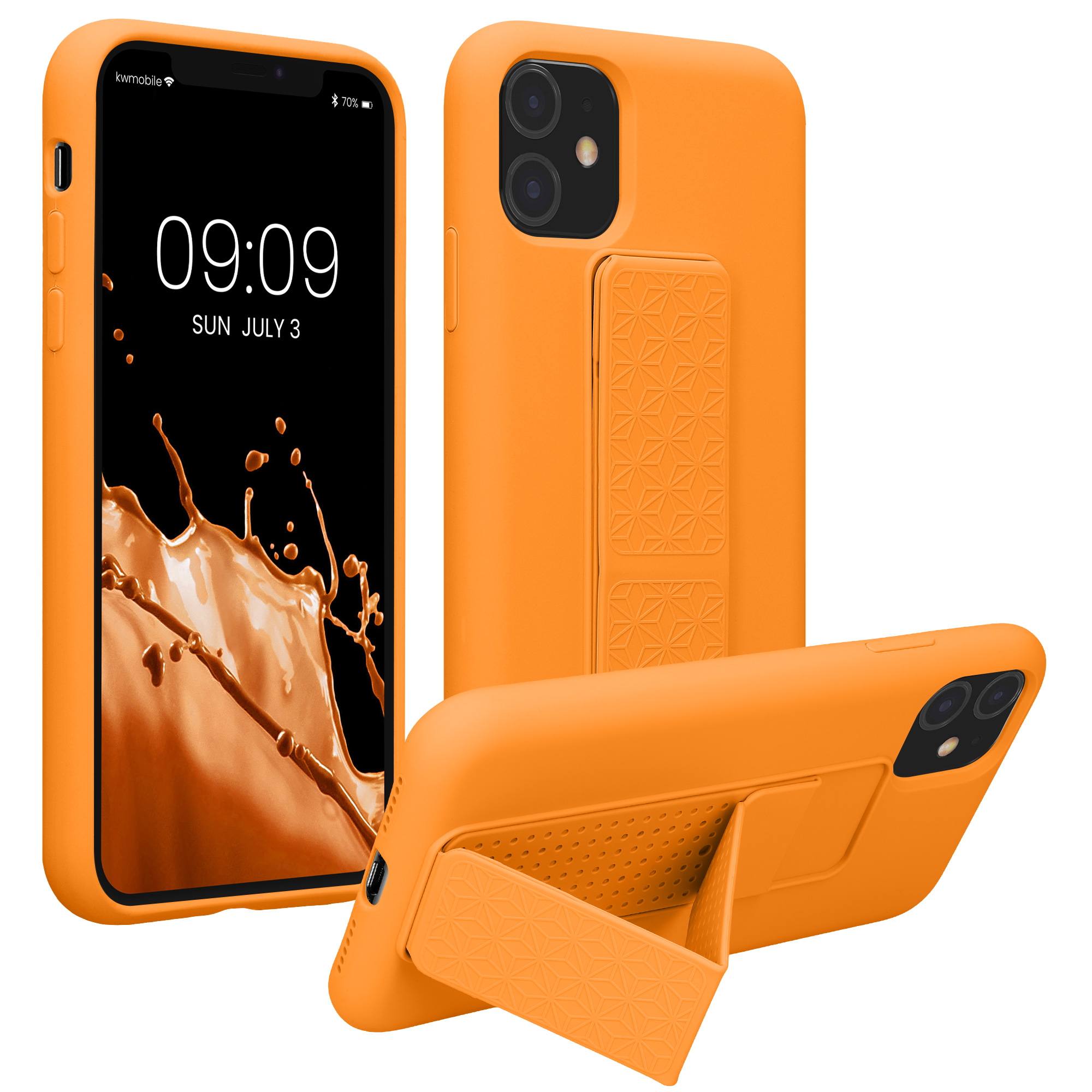 Kryt na mobil kwmobile iPhone 11 - poutko, ovocně oranžová