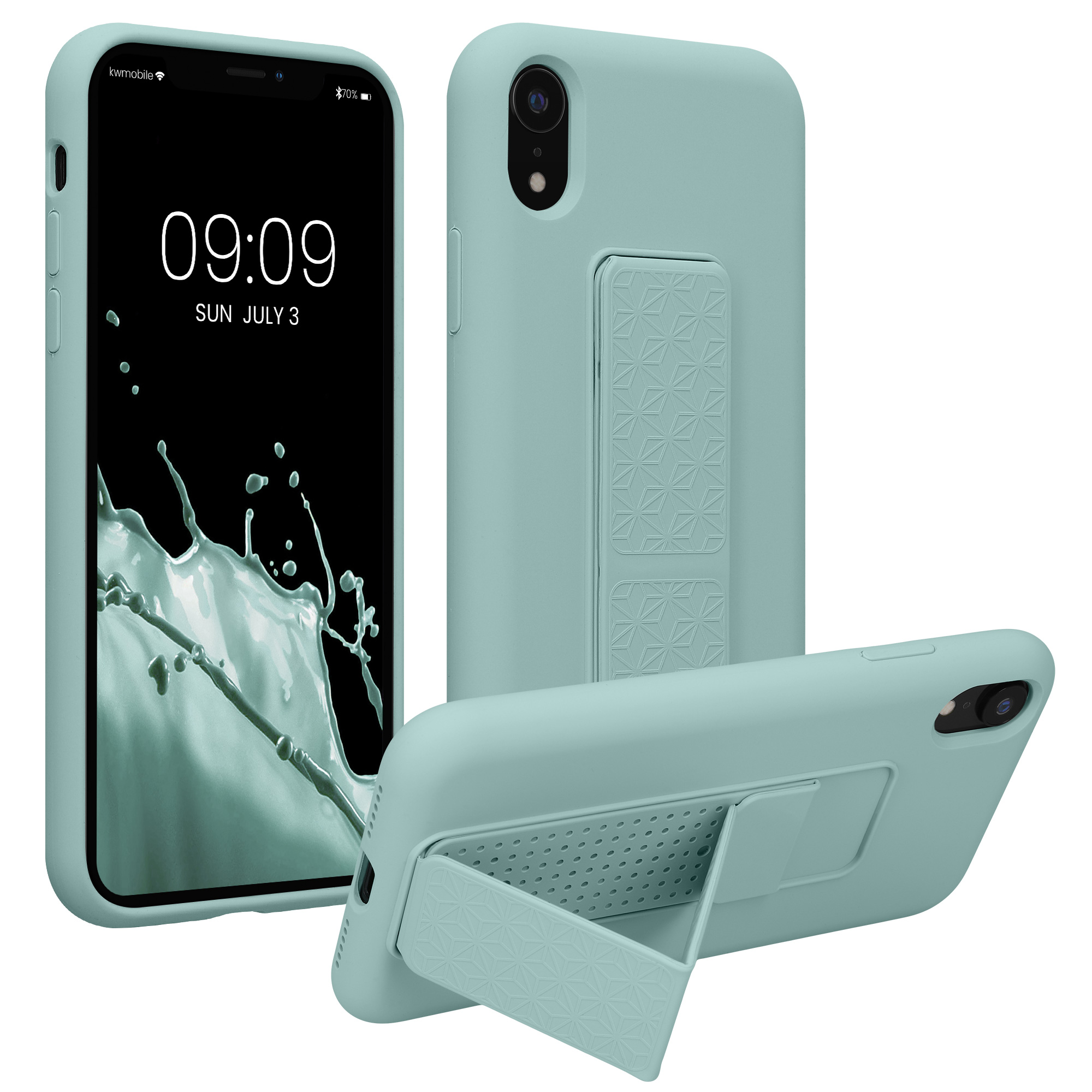 Silikonový kryt na mobil kwmobile pro Apple iPhone XR - mátová