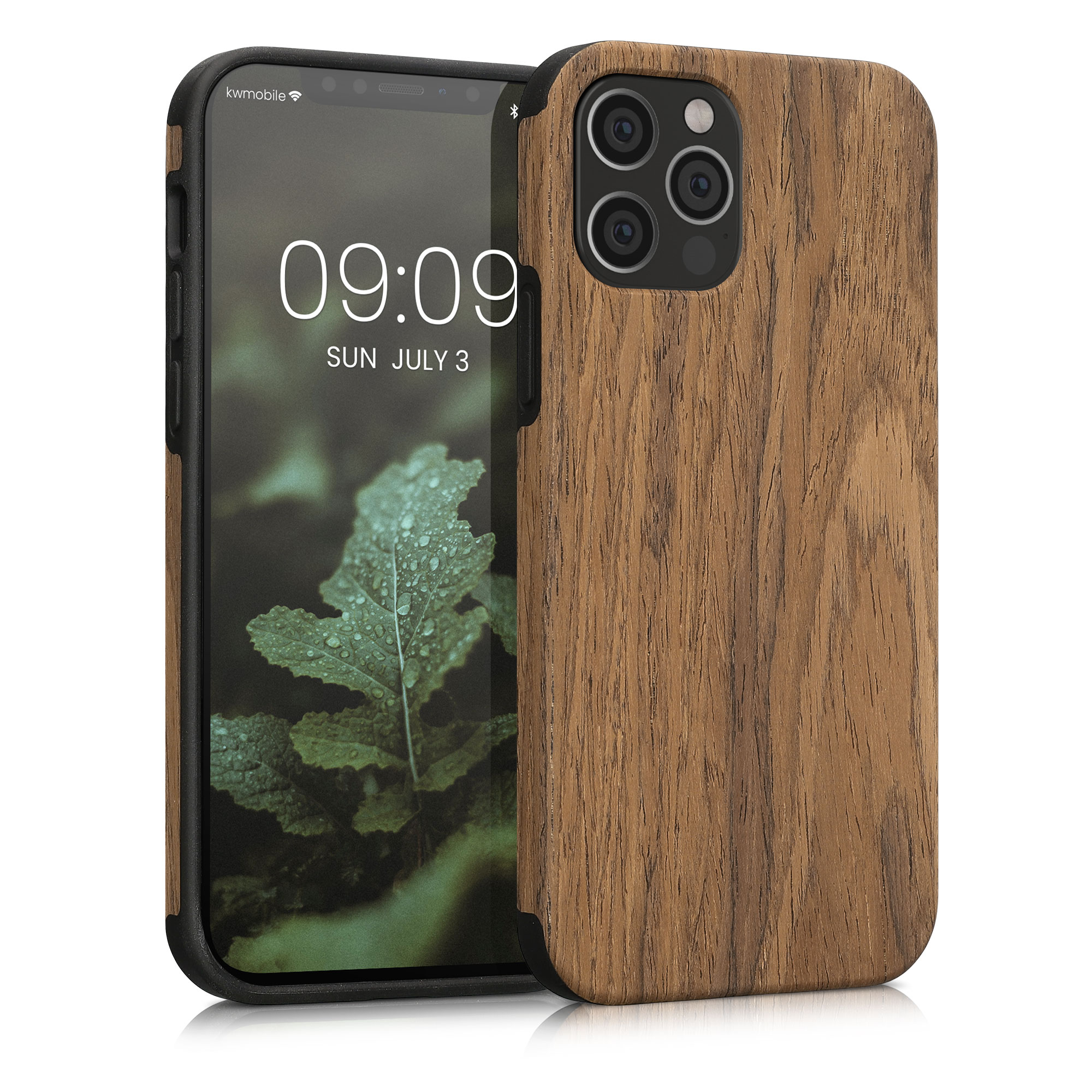 Kryt s dřevěným vzhledem kwmobile pro iPhone 12 / iPhone 12 Pro - brown