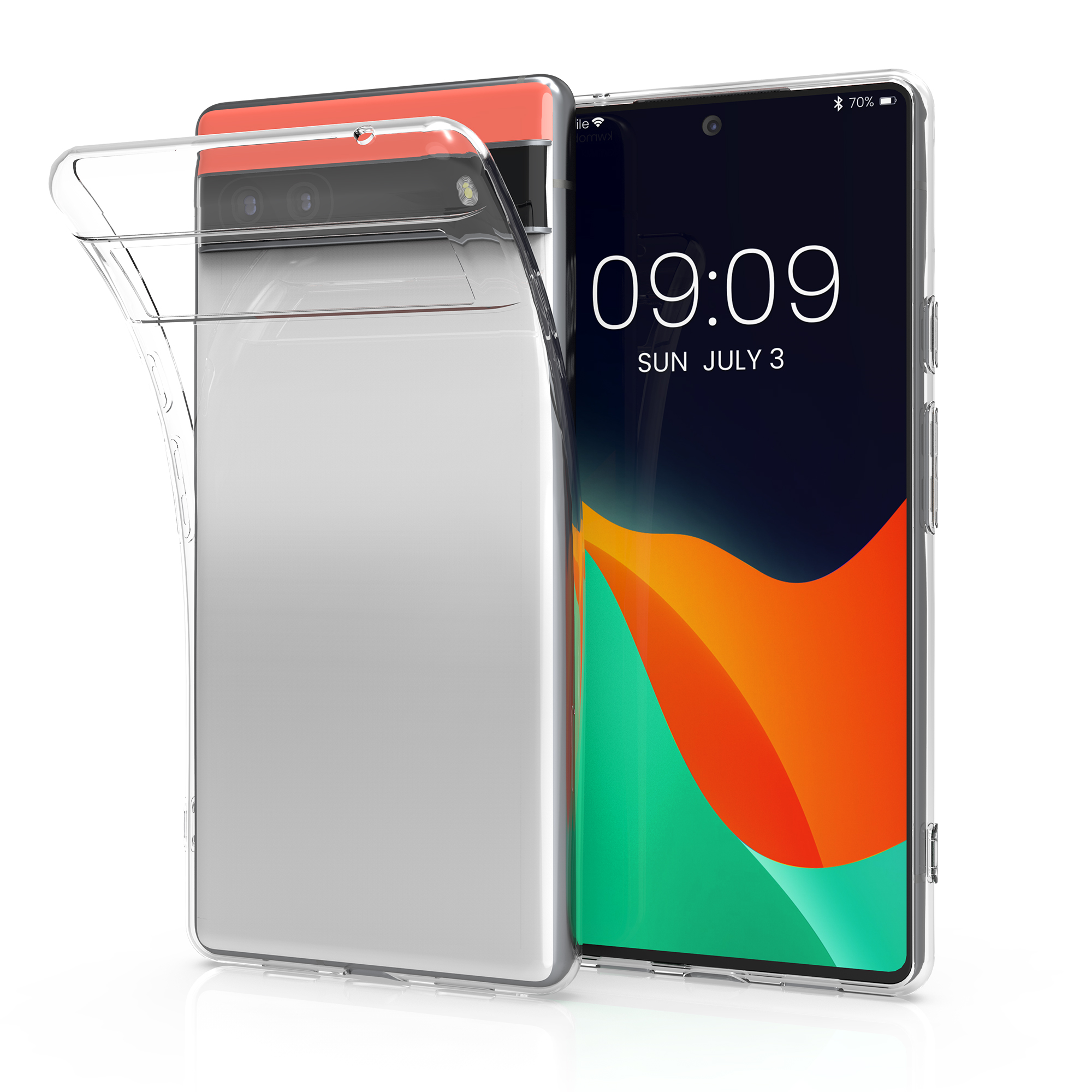 Pouzdro pro Google Pixel 6a kwmobile tenké TPU - transparentní