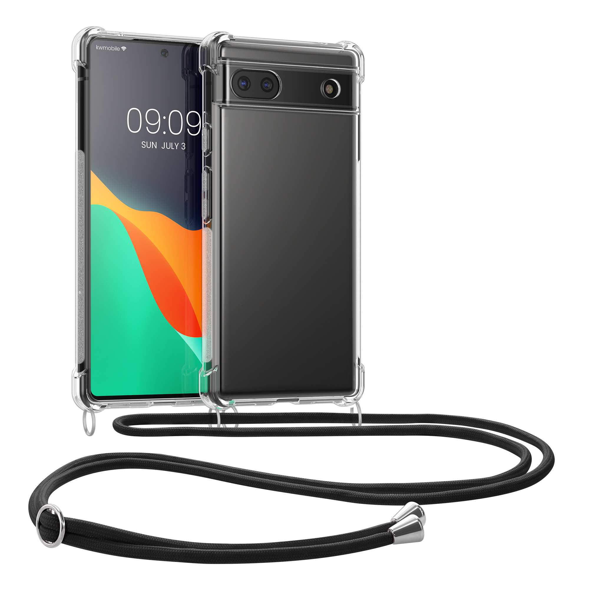 Crossbody kryt kwmobile pro Google Pixel 6 - transparent