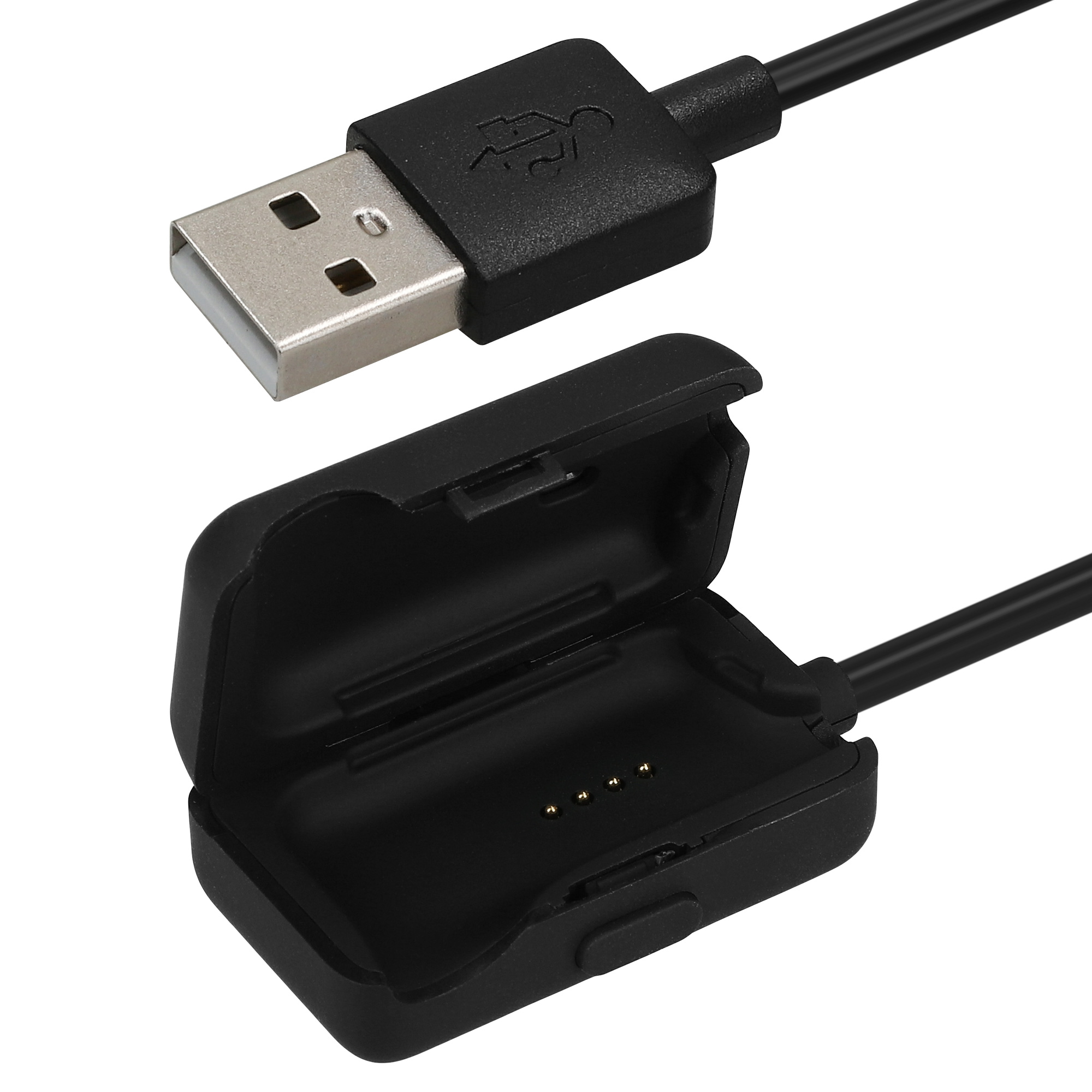Nabíjecí kabel pro chytré hodinky pro AfterShokz Xtrainerz AS700 / OpenSwim S700 kwmobile - černá